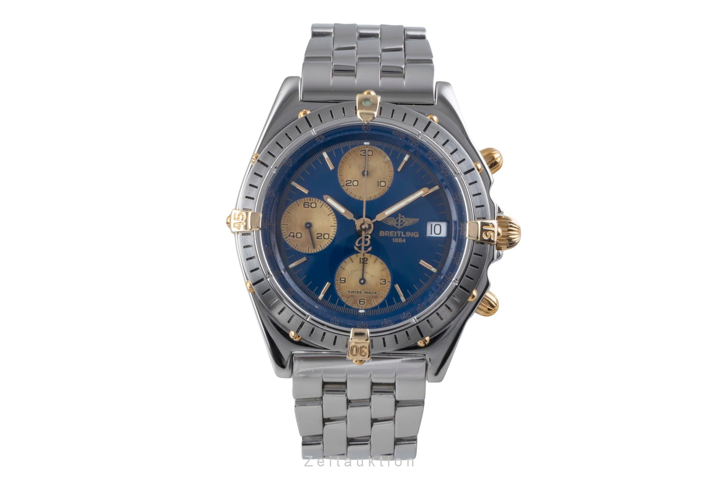 Breitling Chronomat chronograph gilt / steel automatic men's watch B13048  [2506634]