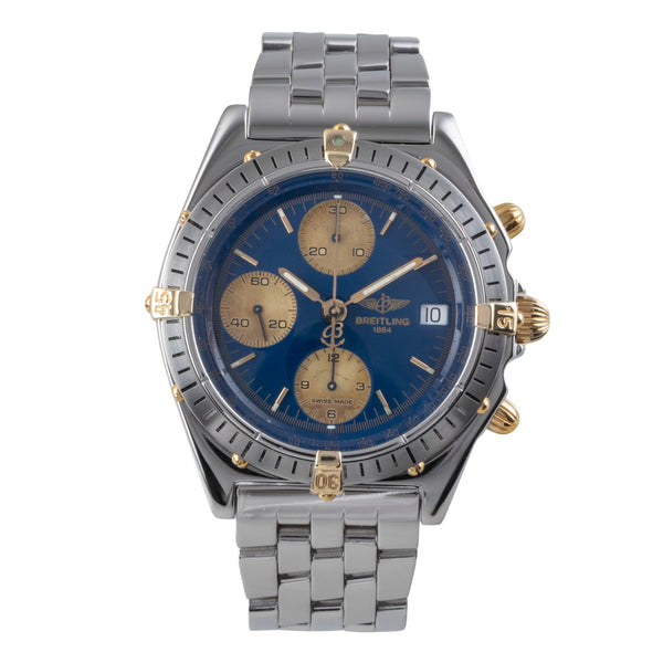 Breitling Chronomat chronograph gilt / steel automatic men's watch B13048  [2506634]