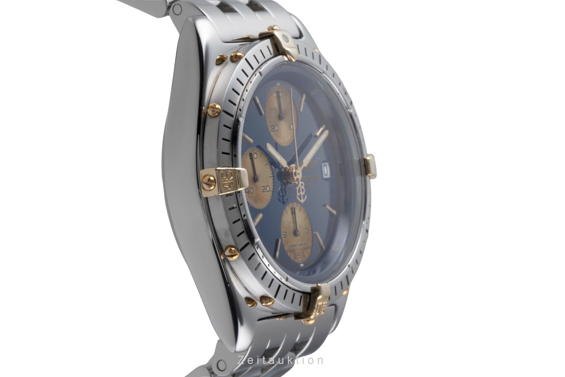 Breitling Chronomat chronograph gilt / steel automatic men's watch B13048  [2506634]