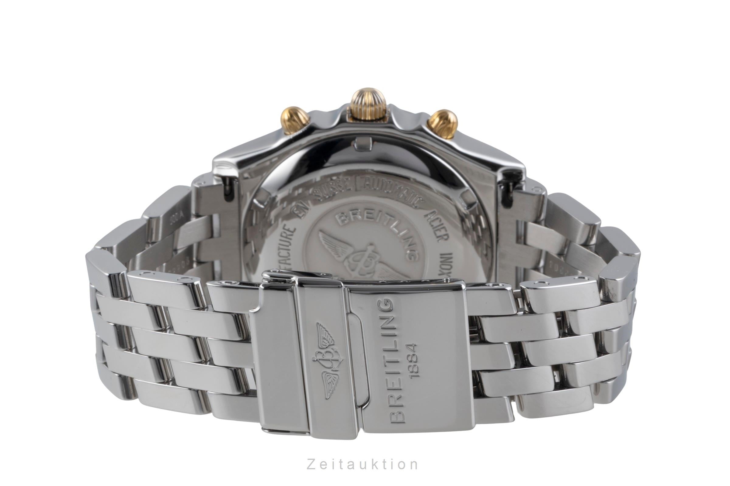 Breitling Chronomat chronograph gilt / steel automatic men's watch B13048  [2506634]