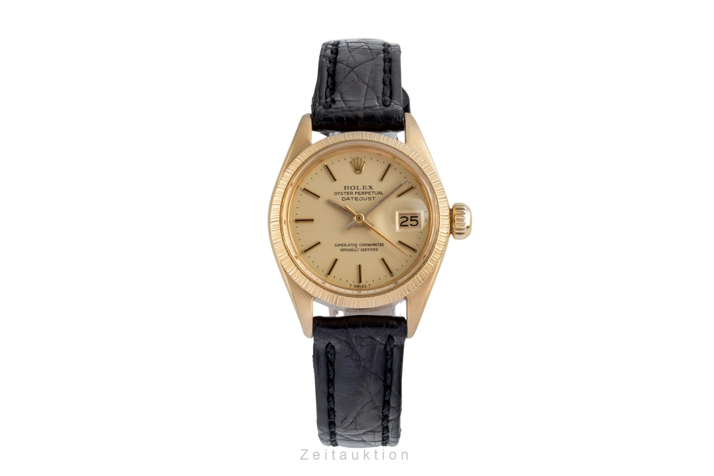 Rolex Lady Datejust or 18 ct automatique montre pour femmes 6927 Vintage  [2506635]