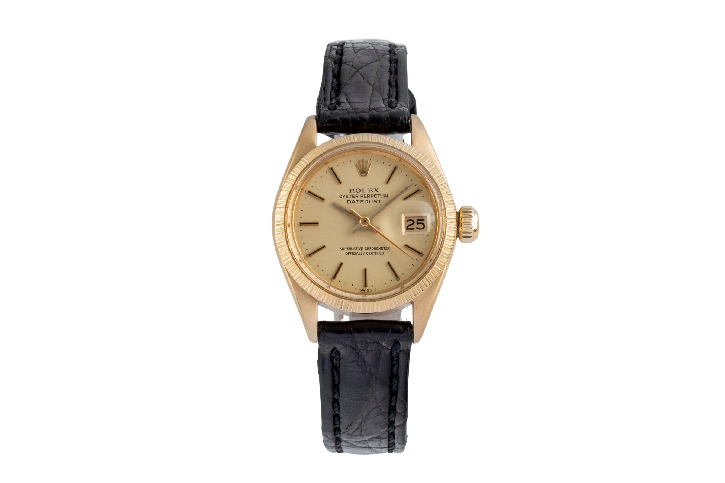 Rolex Lady Datejust or 18 ct automatique montre pour femmes 6927 Vintage  [2506635]