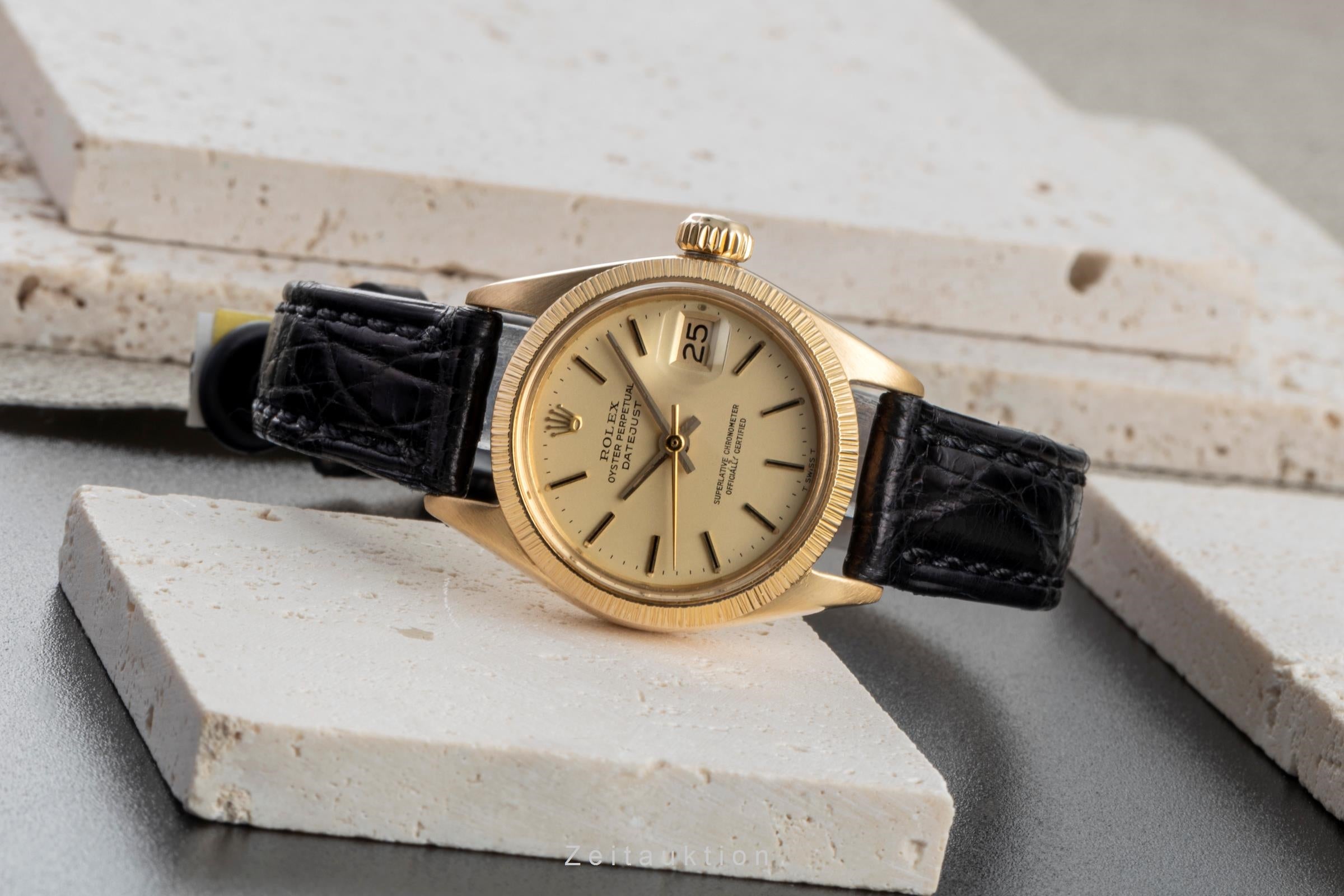 Rolex Lady Datejust or 18 ct automatique montre pour femmes 6927 Vintage  [2506635]