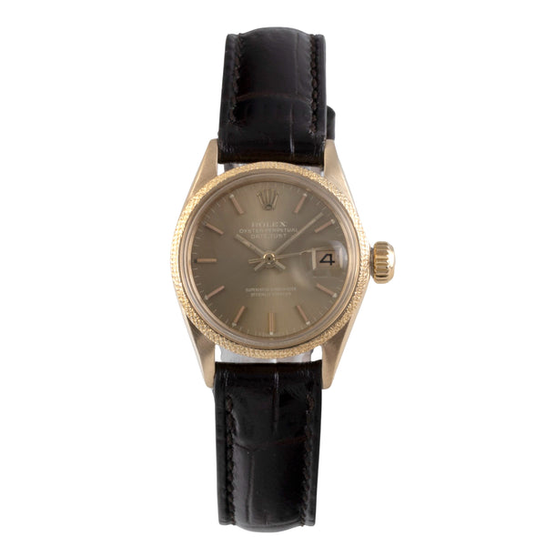 Rolex Lady Datejust 18 ct gold automatic women's watch 6701 Vintage  [2506639]