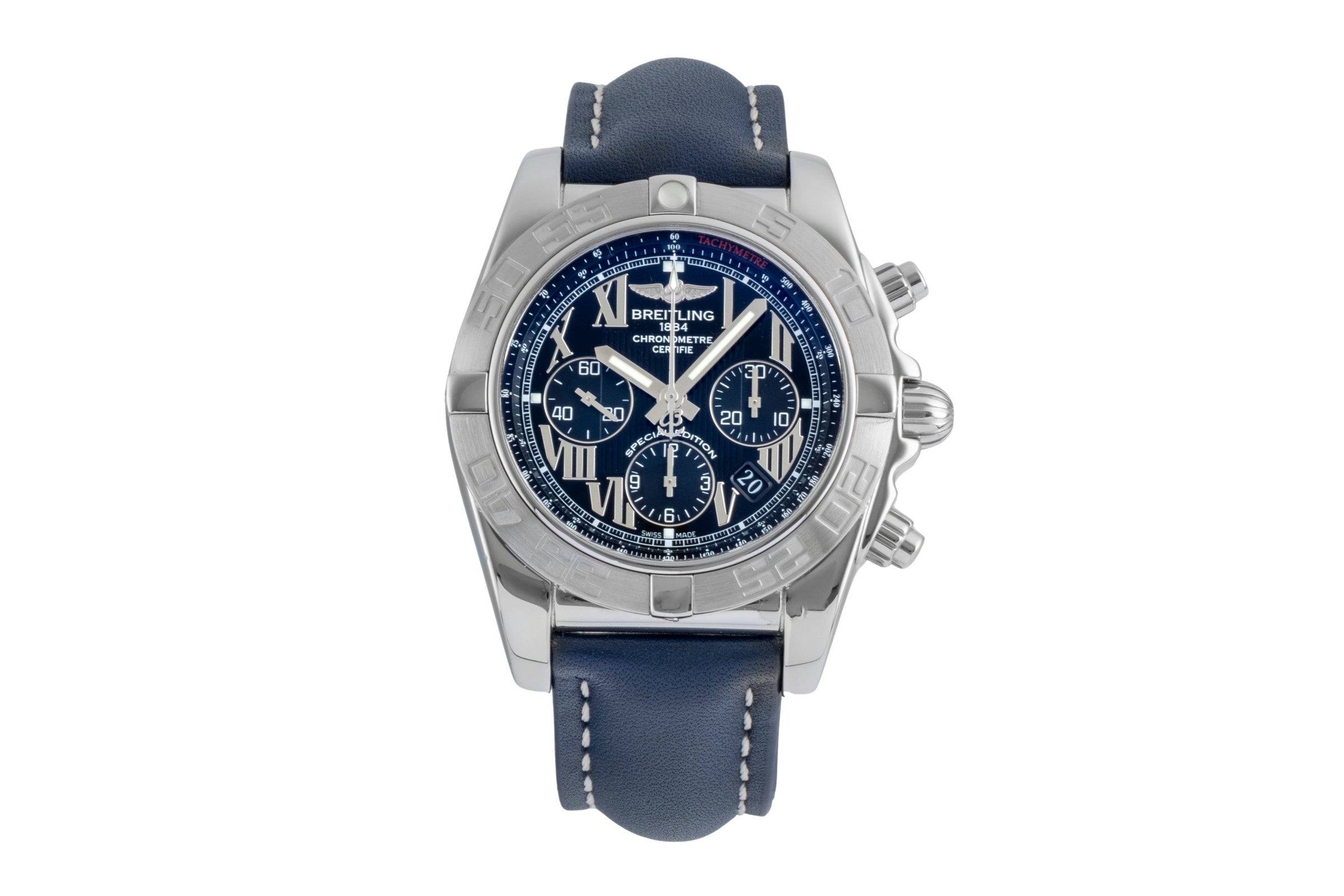 Breitling Chronomat 44 Chronograph Black Dial Edelstahl Automatik Ref. AB0110  [2506640]