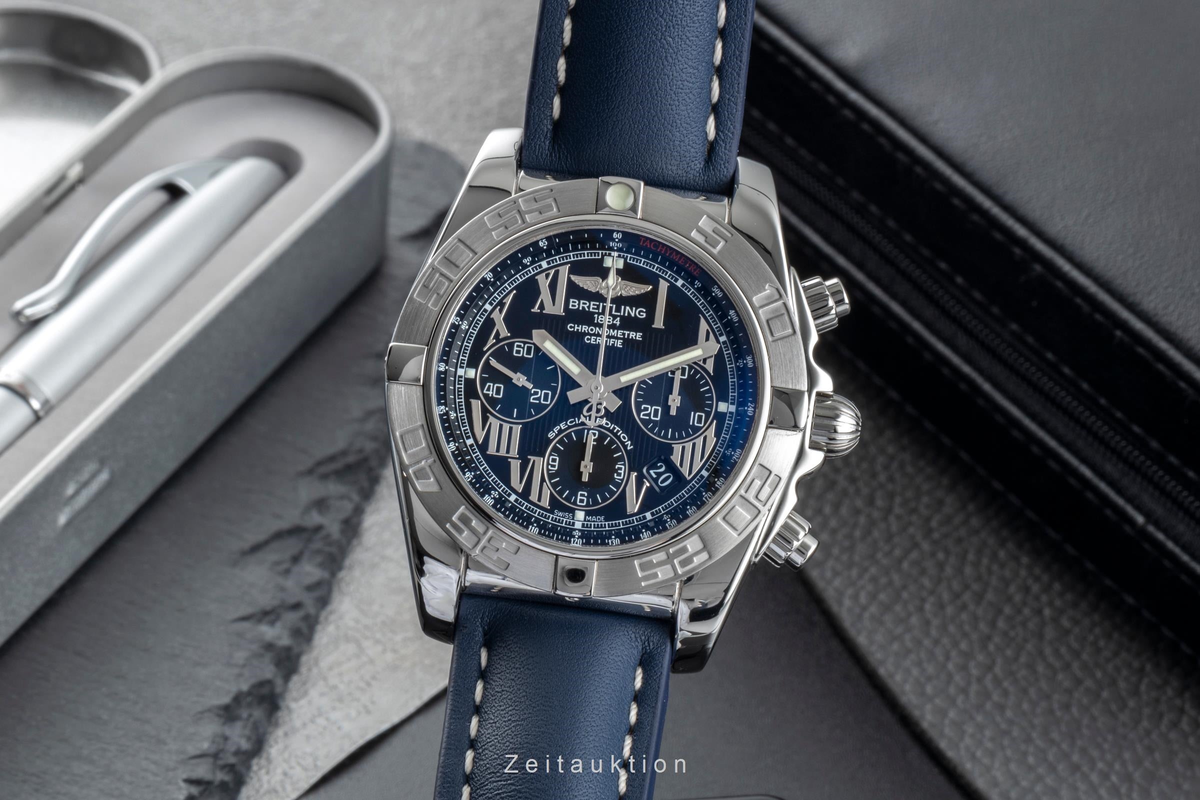 Breitling Chronomat 44 Chronograph Black Dial Edelstahl Automatik Ref. AB0110  [2506640]