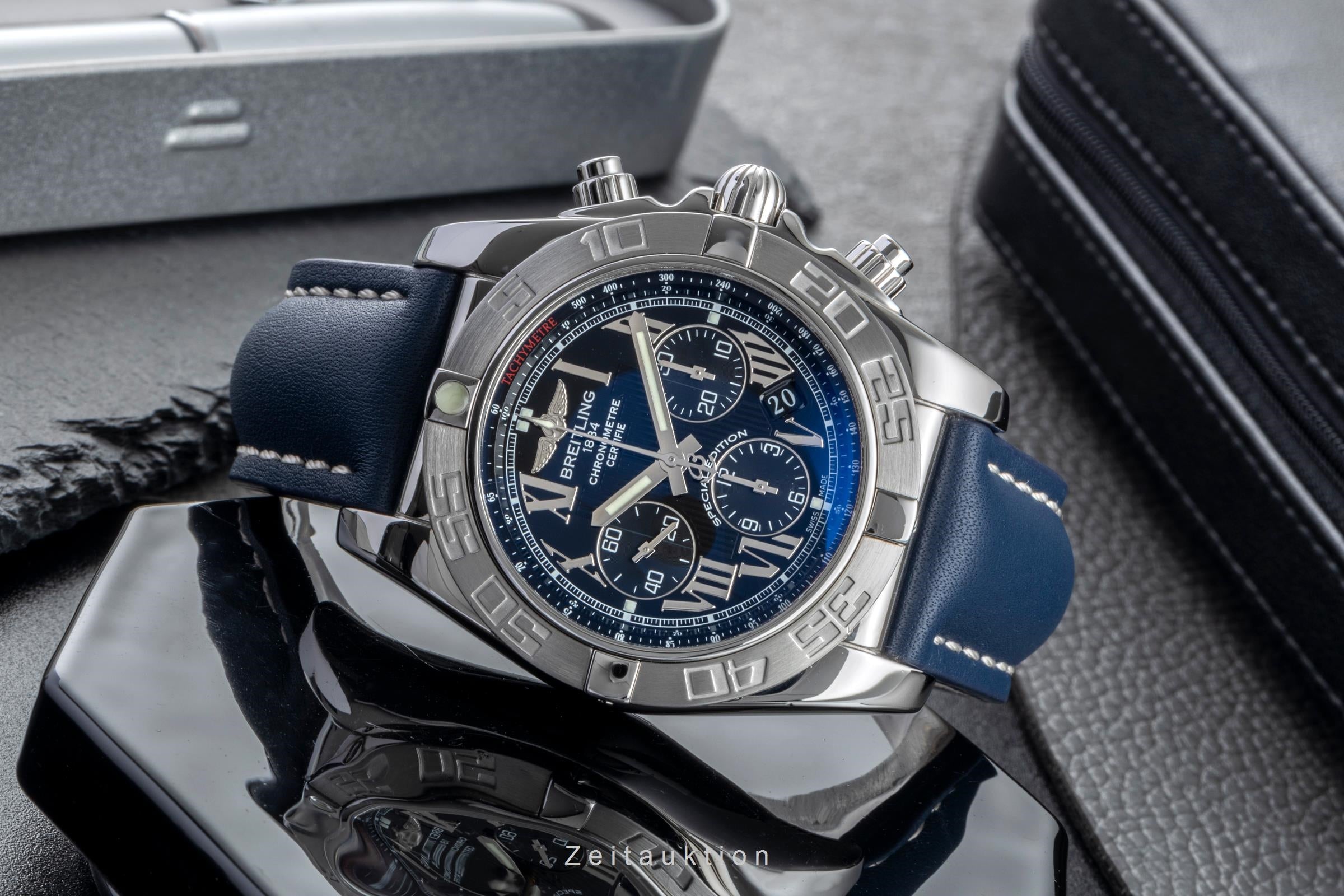 Breitling Chronomat 44 Chronograph Black Dial Edelstahl Automatik Ref. AB0110  [2506640]