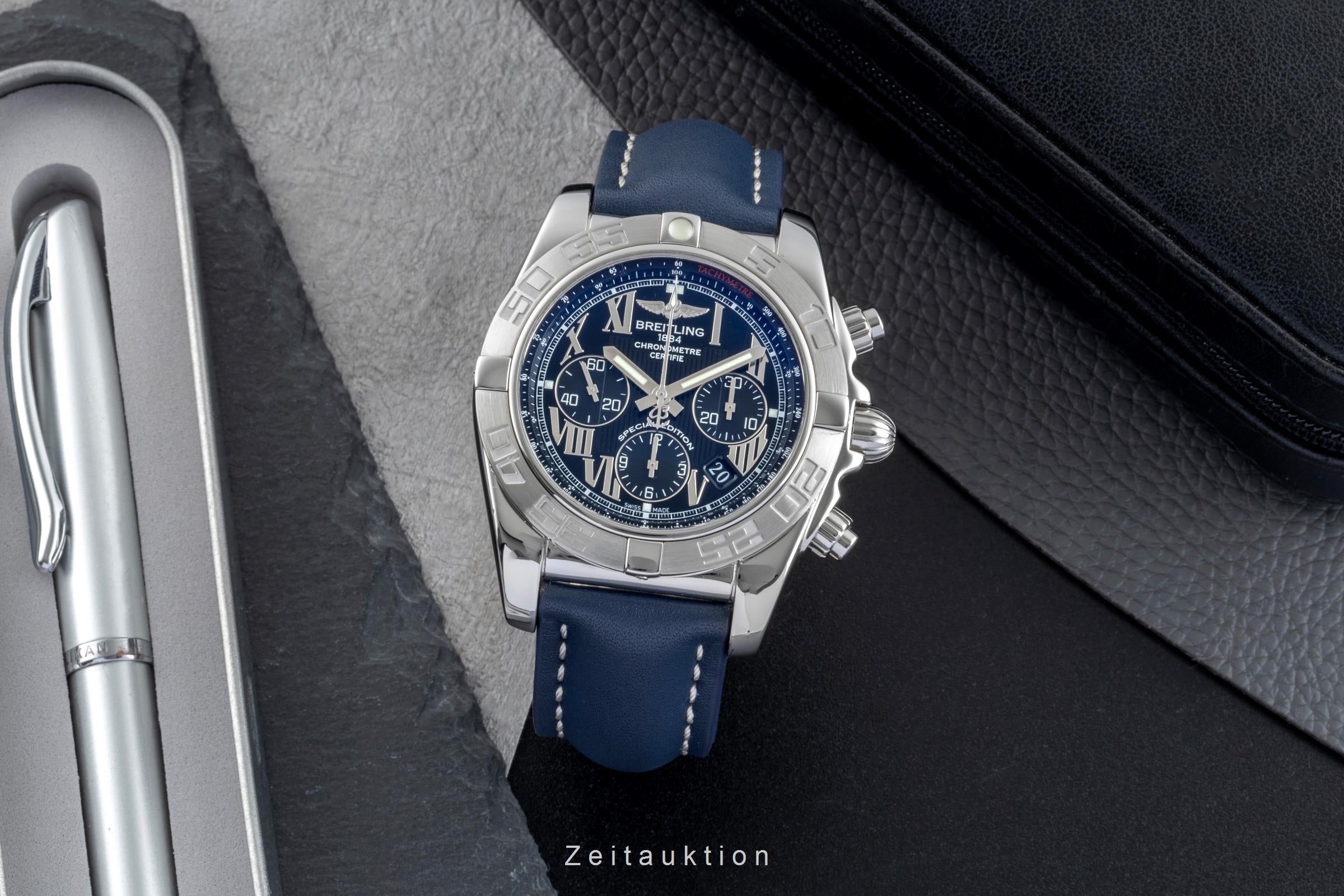 Breitling Chronomat 44 Chronograph Black Dial Edelstahl Automatik Ref. AB0110  [2506640]