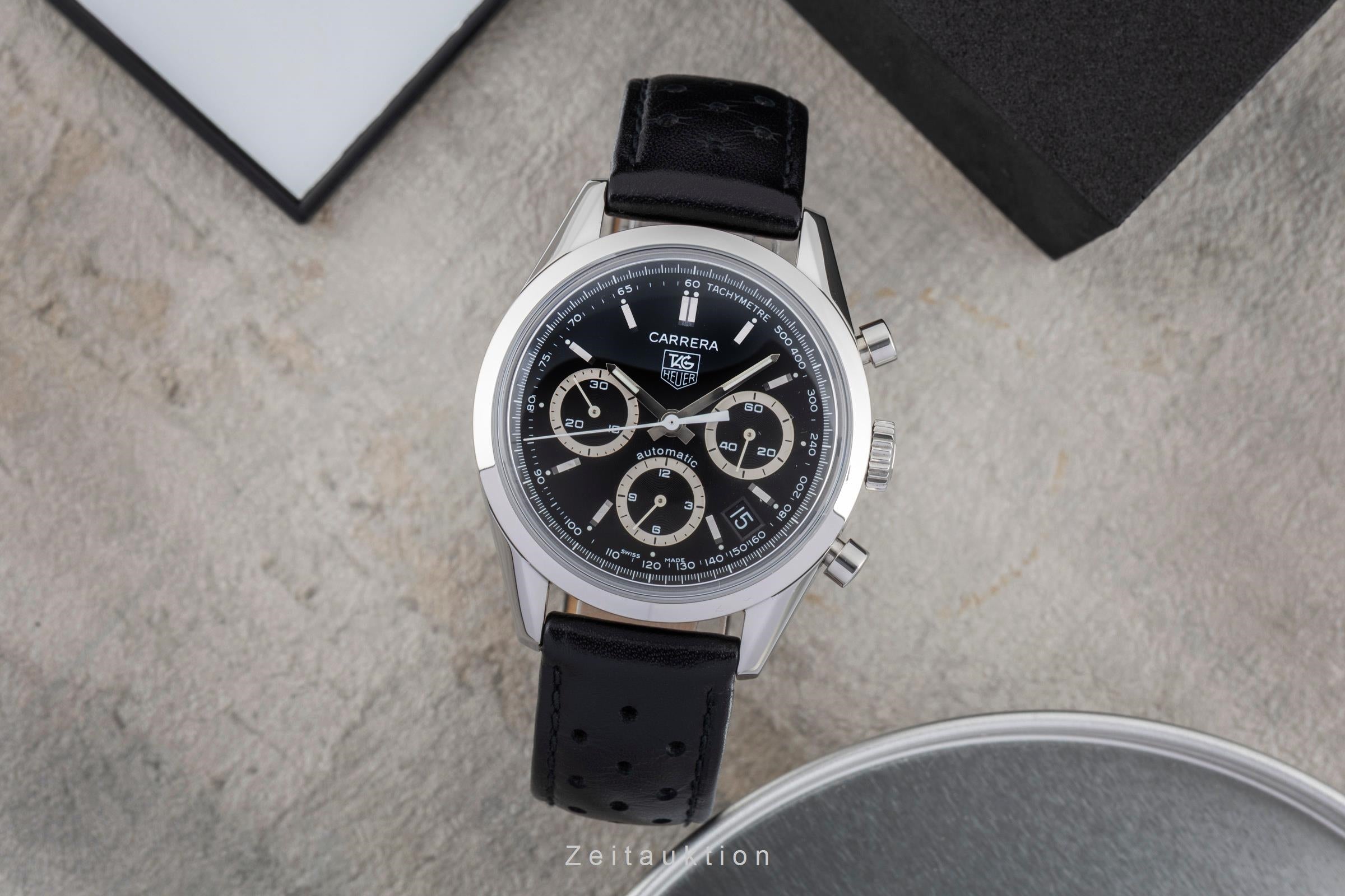 Tag Heuer Carrera chronographe acier automatique montre pour hommes CV2114.FC6182 Limited  [2506657]