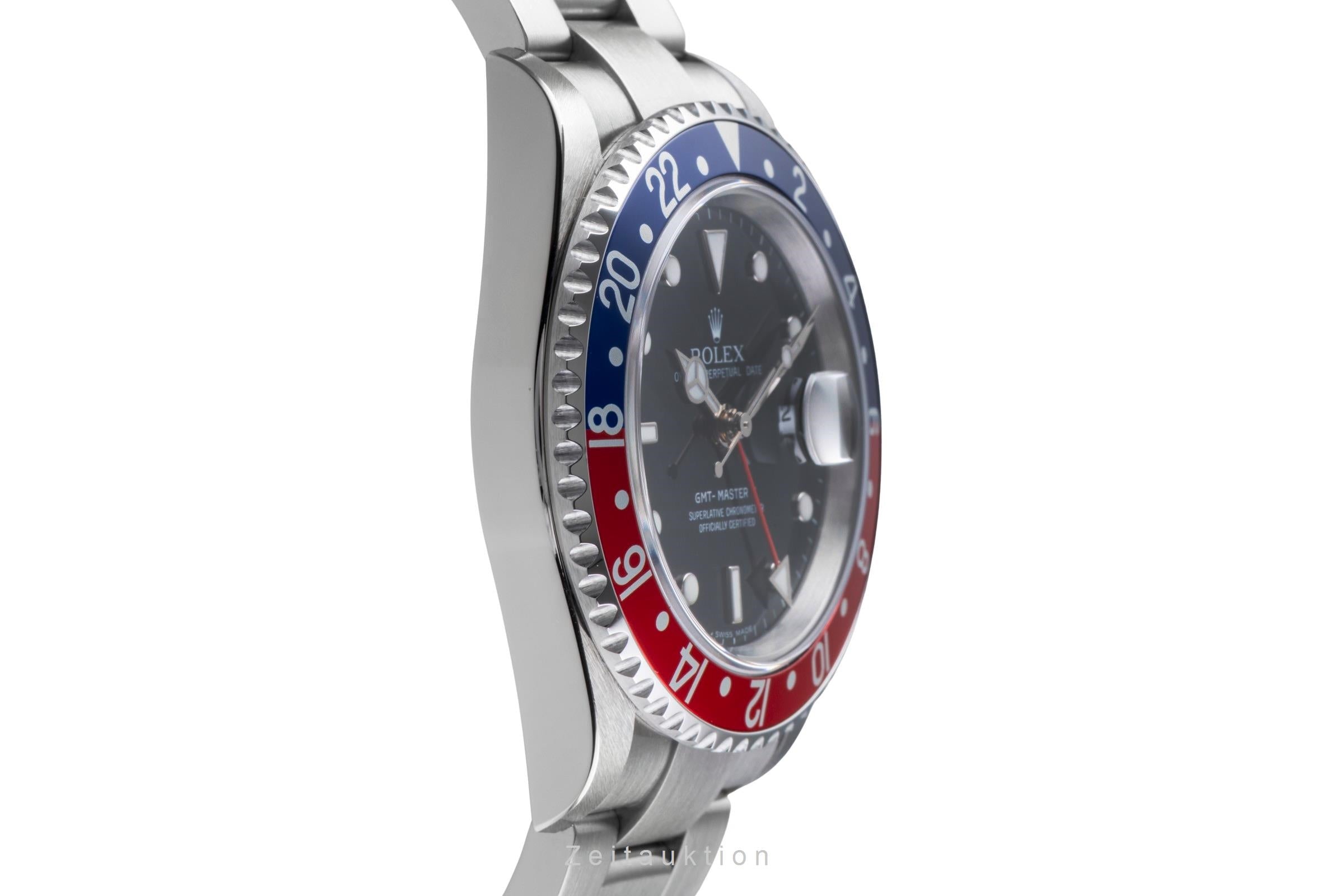 Rolex GMT-Master II Pepsi Stahl Automatik Herrenuhr 16710 T B&P 2007 LC 100 [2506658]