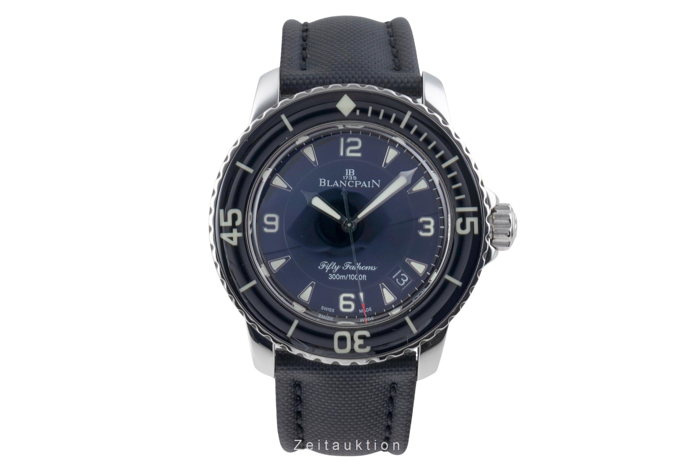 Blancpain Fifty Fathoms acier automatique montre pour hommes 5015 1130 52A LP: 16800EUR  [2506662]