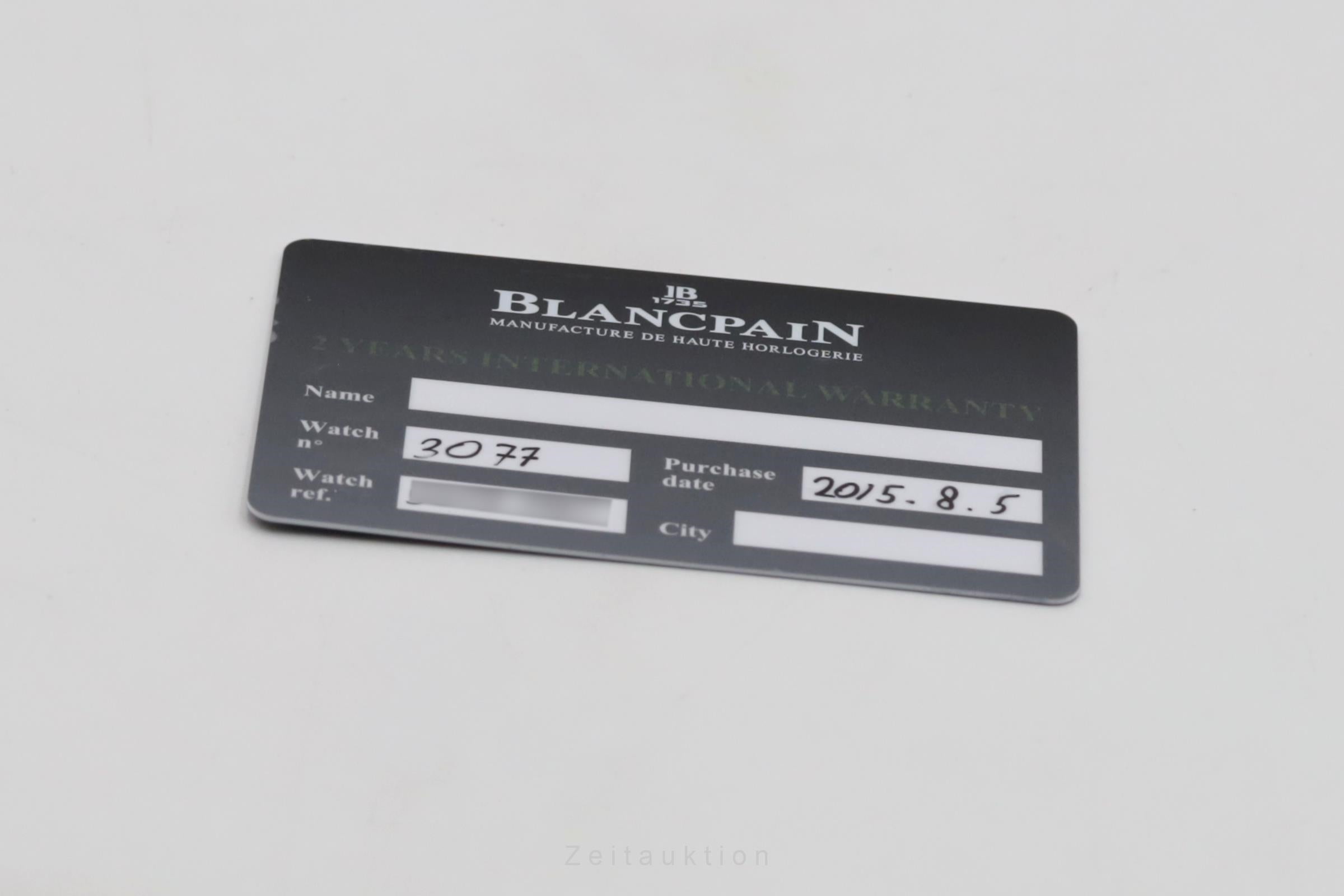 Blancpain Fifty Fathoms acier automatique montre pour hommes 5015 1130 52A LP: 16800EUR  [2506662]