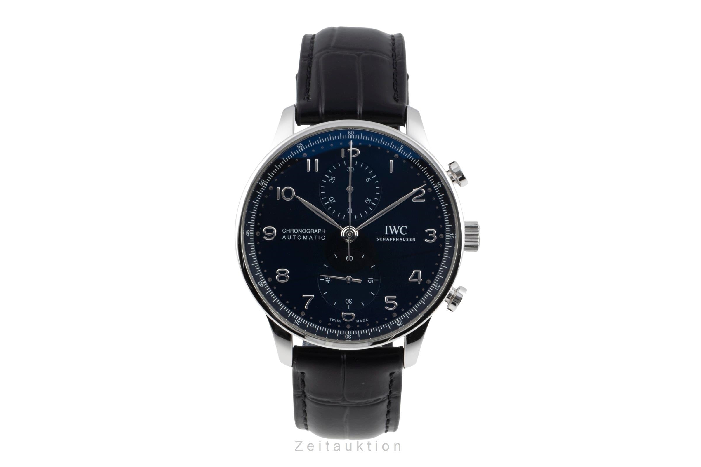 IWC Portugieser chronograph steel automatic men's watch IW371609 LP: 9100EUR  [2506663]