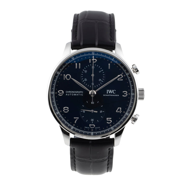 IWC Portugieser chronograph steel automatic men's watch IW371609 LP: 9100EUR  [2506663]