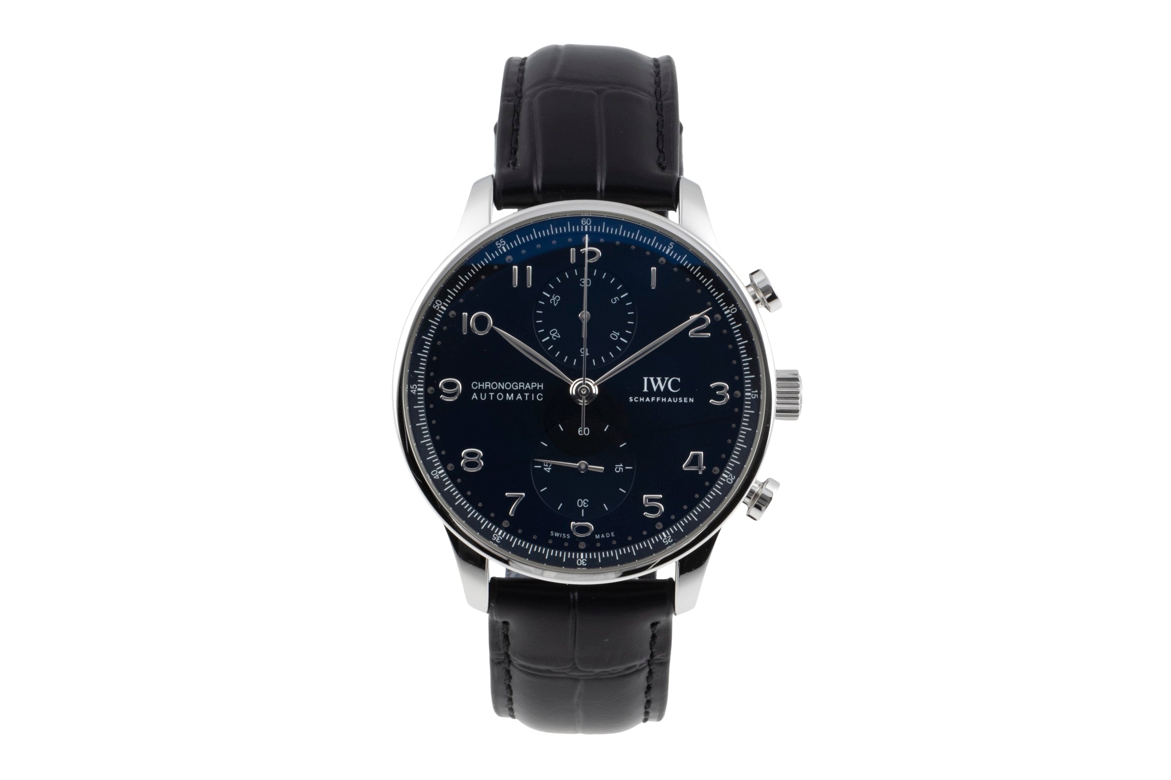 IWC Portugieser chronograph steel automatic men's watch IW371609 LP: 9100EUR  [2506663]