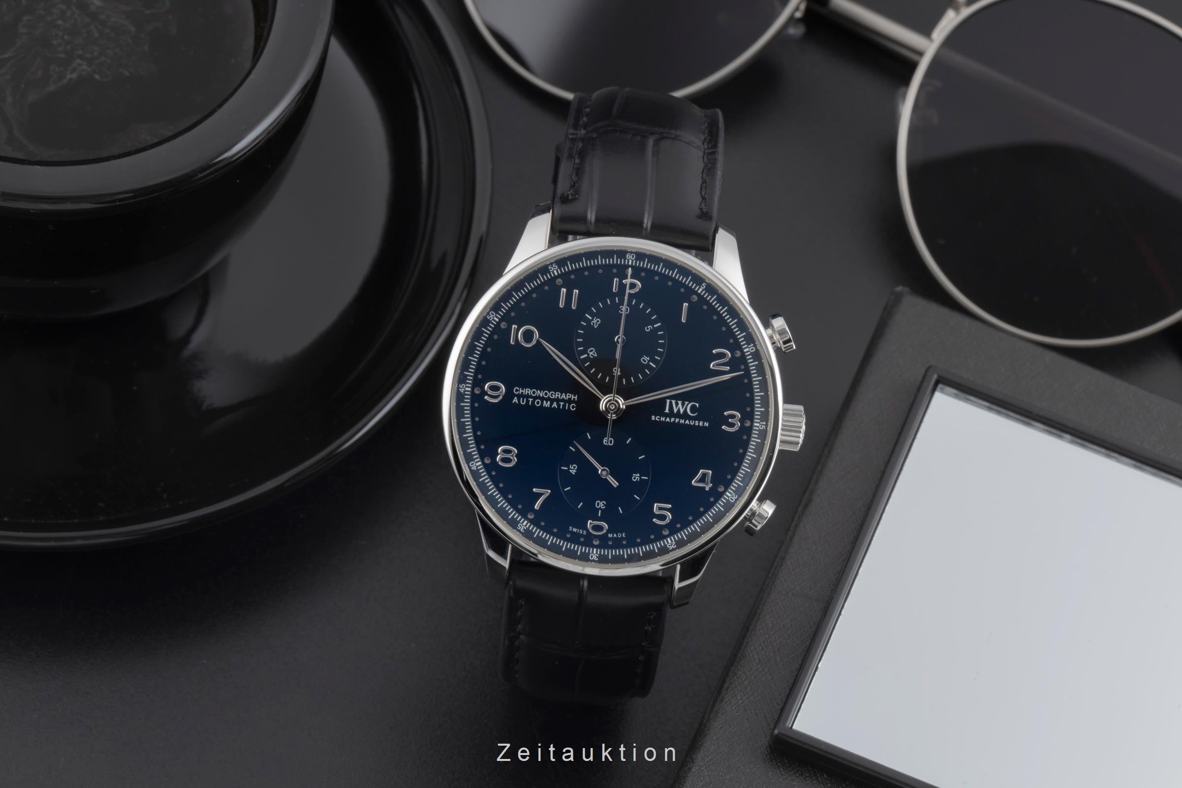 IWC Portugieser chronograph steel automatic men's watch IW371609 LP: 9100EUR  [2506663]