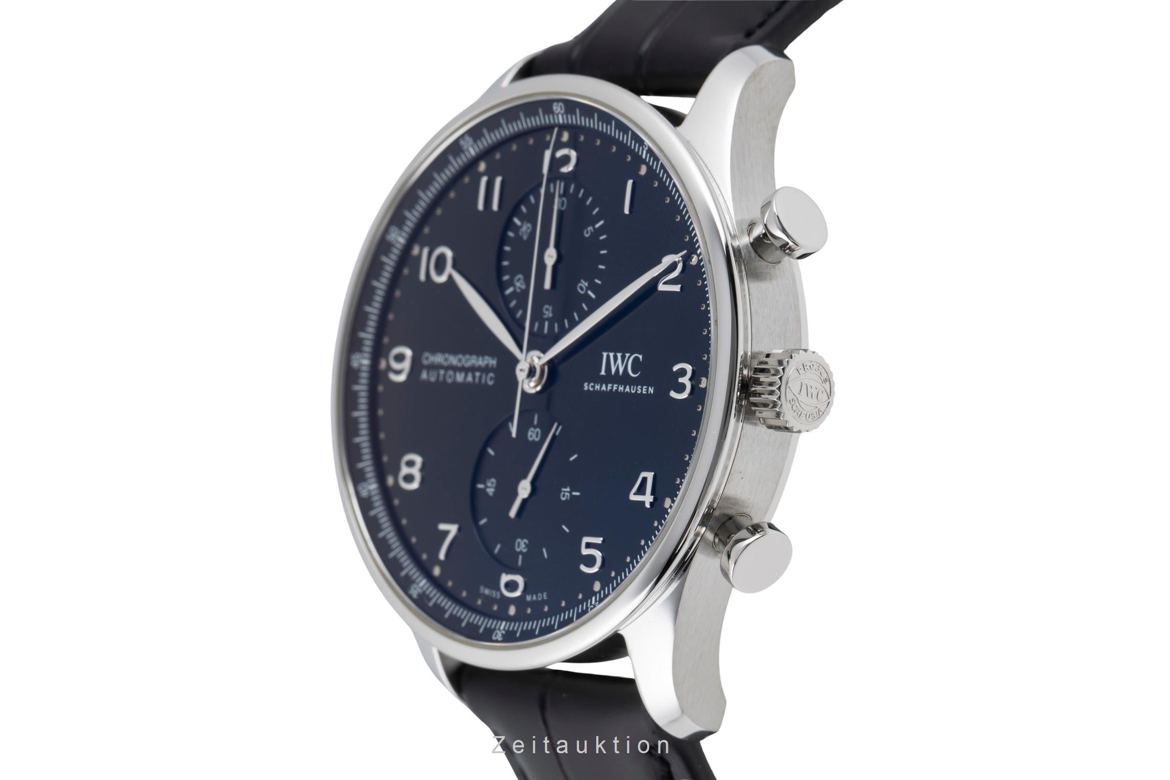 IWC Portugieser chronograph steel automatic men's watch IW371609 LP: 9100EUR  [2506663]