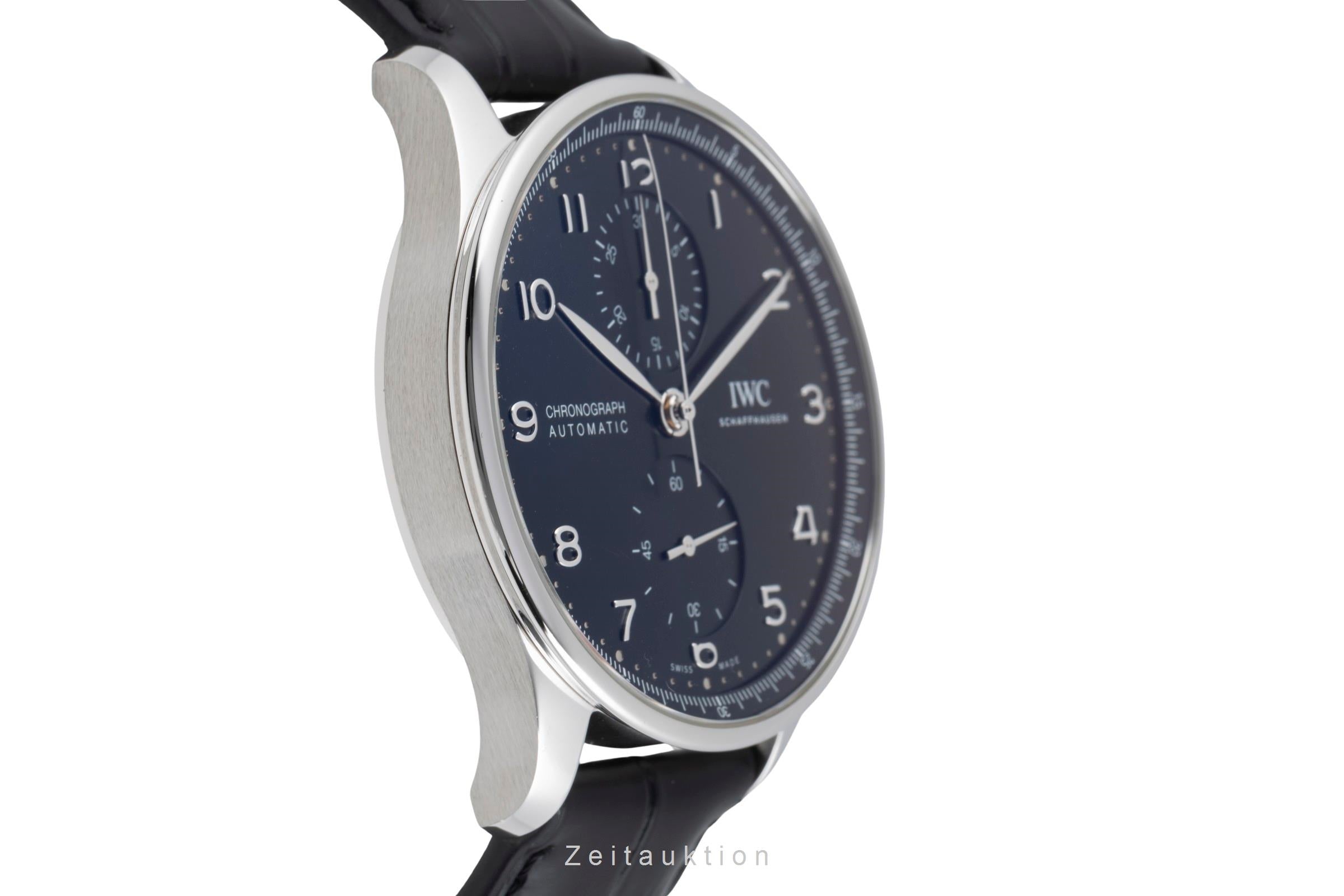 IWC Portugieser chronograph steel automatic men's watch IW371609 LP: 9100EUR  [2506663]