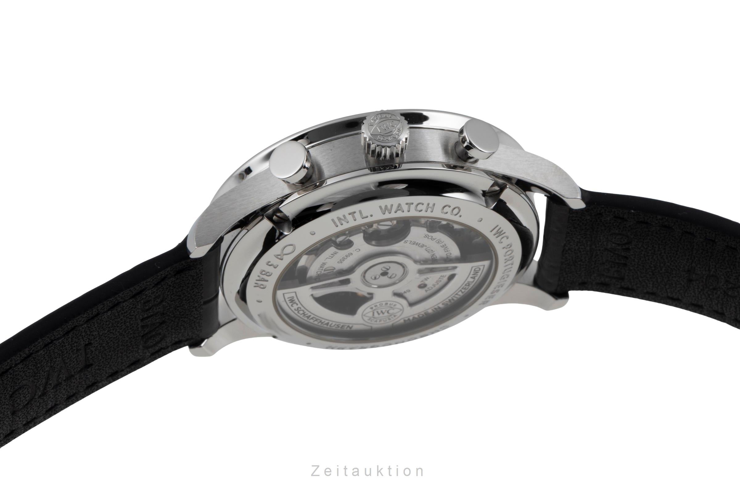 IWC Portugieser chronograph steel automatic men's watch IW371609 LP: 9100EUR  [2506663]