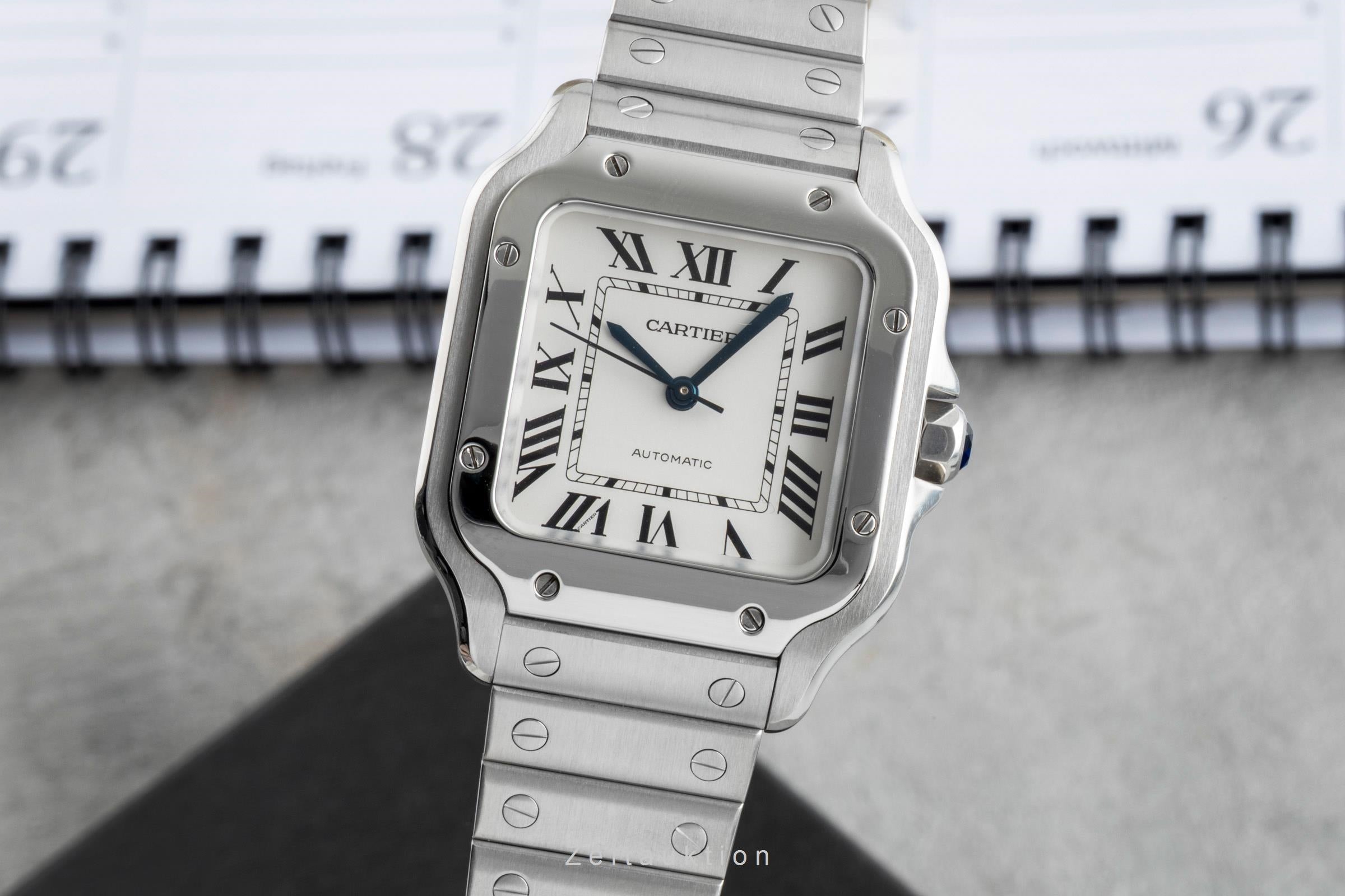 Cartier Santos steel automatic men's watch WSSA0010 LP: 8850EUR  [2506665]