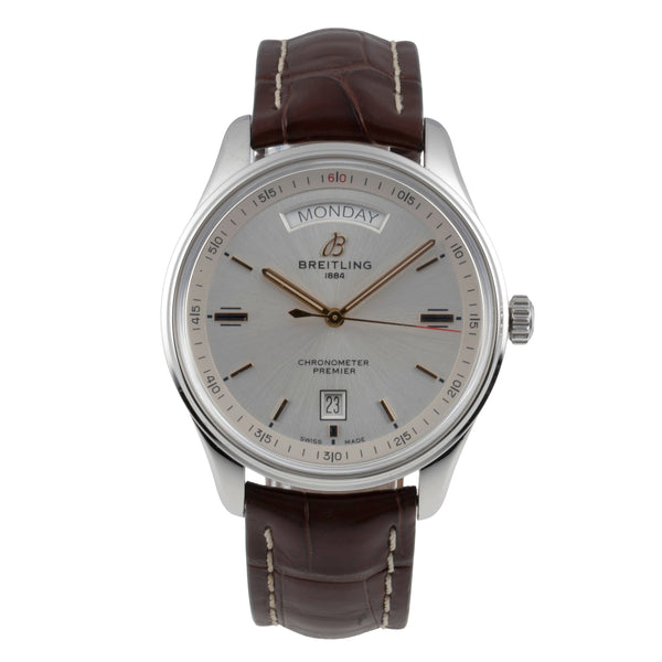 Breitling Premier Automatik Day Date Stahl A45340 211G1P2 B&P 2019 NP: 4900 € [2506671]