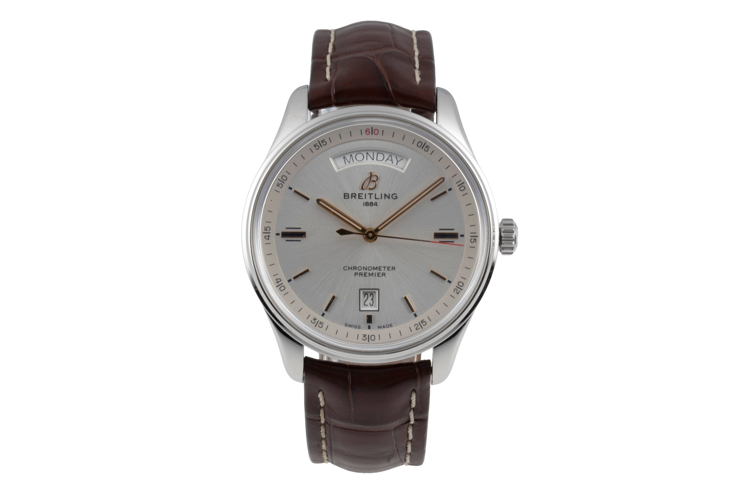 Breitling Premier Automatik Day Date Stahl A45340 211G1P2 B&P 2019 NP: 4900 € [2506671]