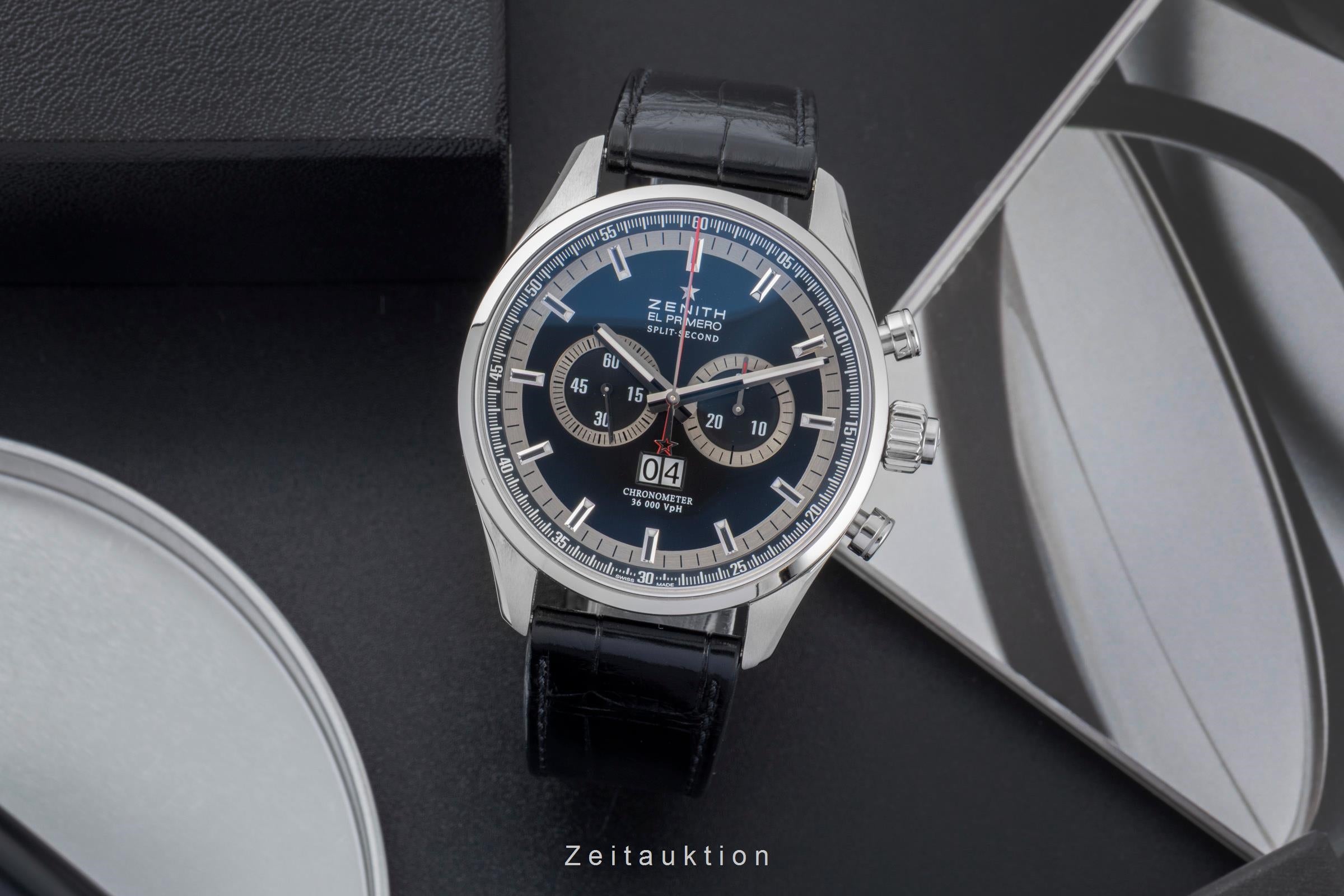 Zenith El Primero chronograph steel automatic Kal. 4026 Ref