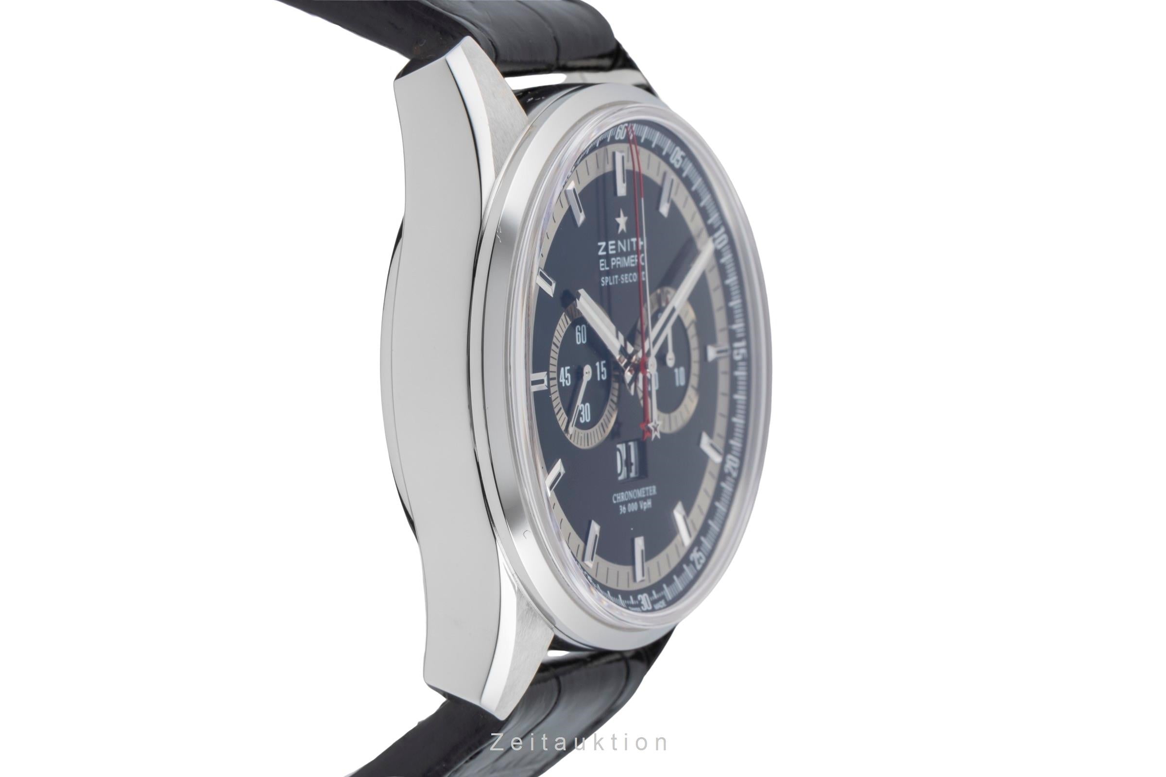 Zenith El Primero Rattrapante Chronograph Stahl Ref 03.2050.4026/91.C714 Papiere [2506681]