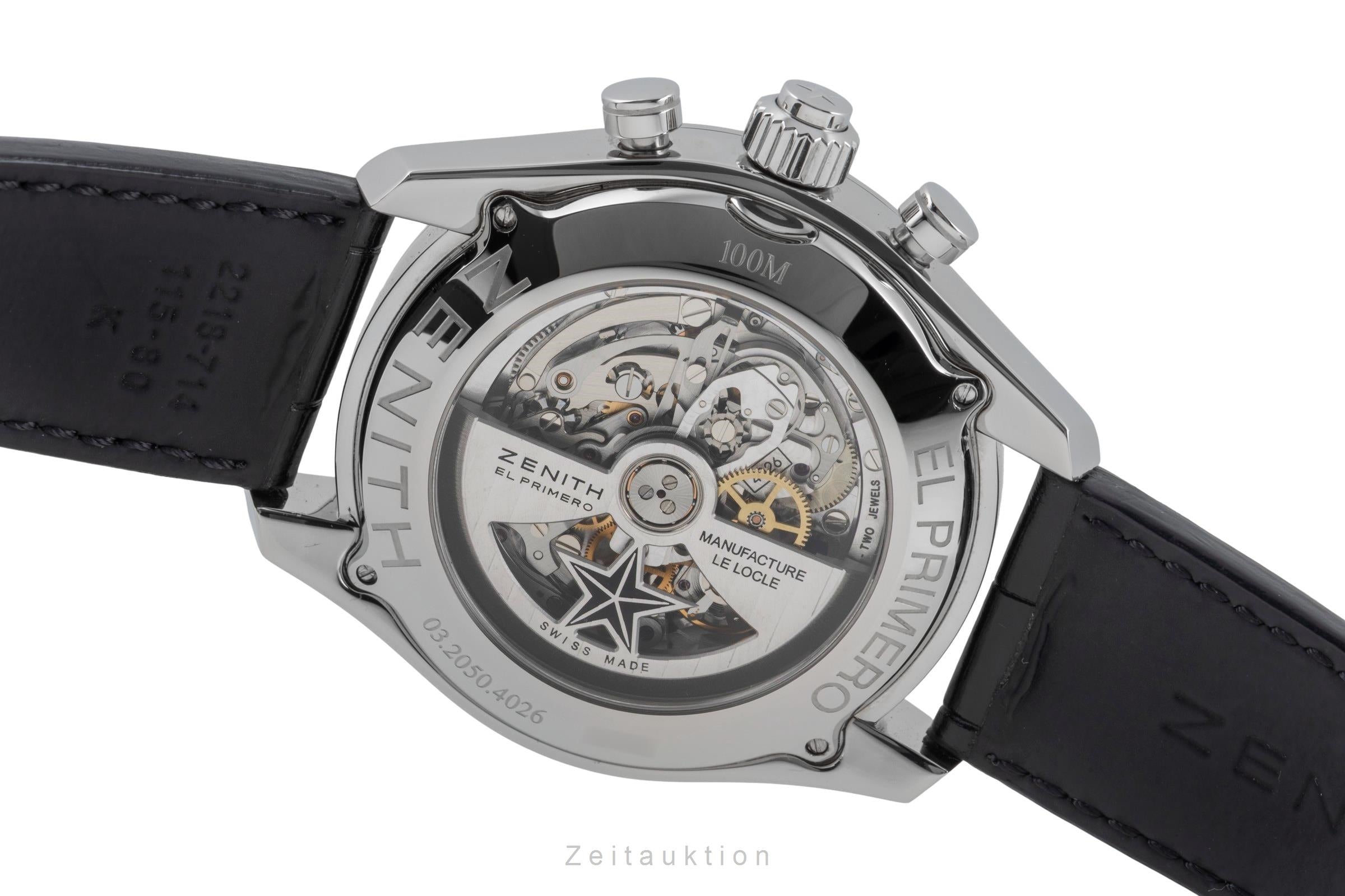 Zenith El Primero Rattrapante Chronograph Stahl Ref 03.2050.4026/91.C714 Papiere [2506681]