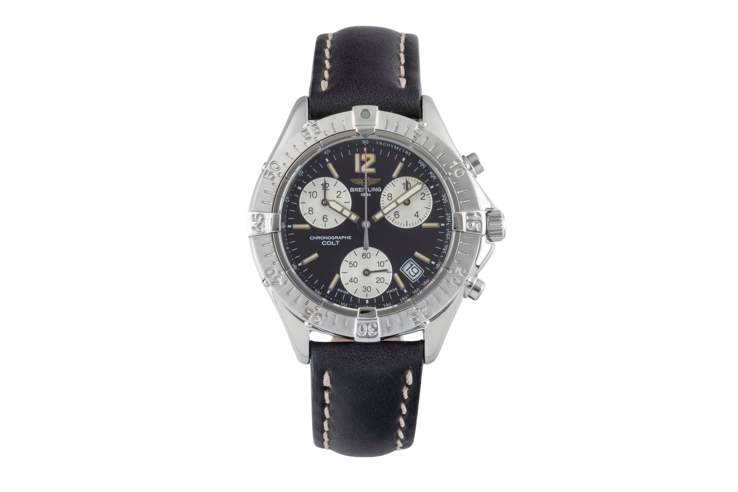 Breitling Colt Chronograph Black Dial Edelstahl Herrenuhr Ref. A53035 Klassiker [2506686]
