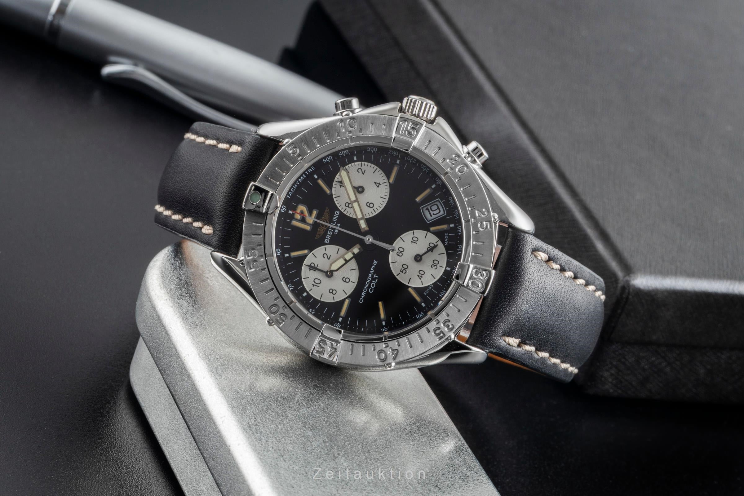 Breitling Colt Chronograph Black Dial Edelstahl Herrenuhr Ref. A53035 Klassiker [2506686]