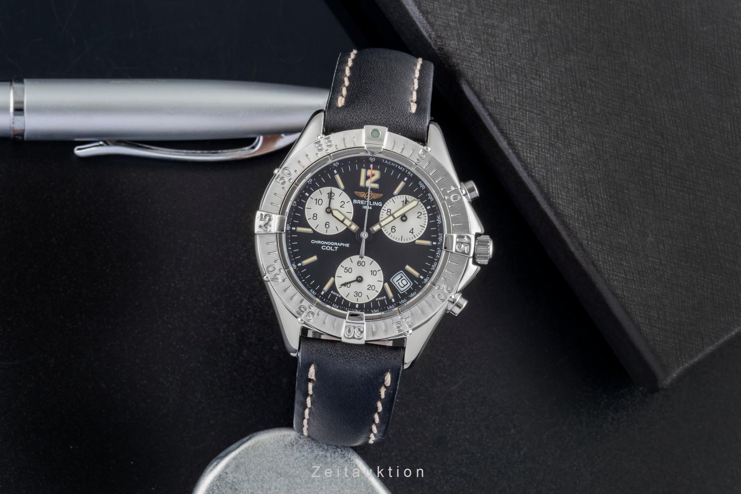 Breitling Colt Chronograph Black Dial Edelstahl Herrenuhr Ref. A53035 Klassiker [2506686]