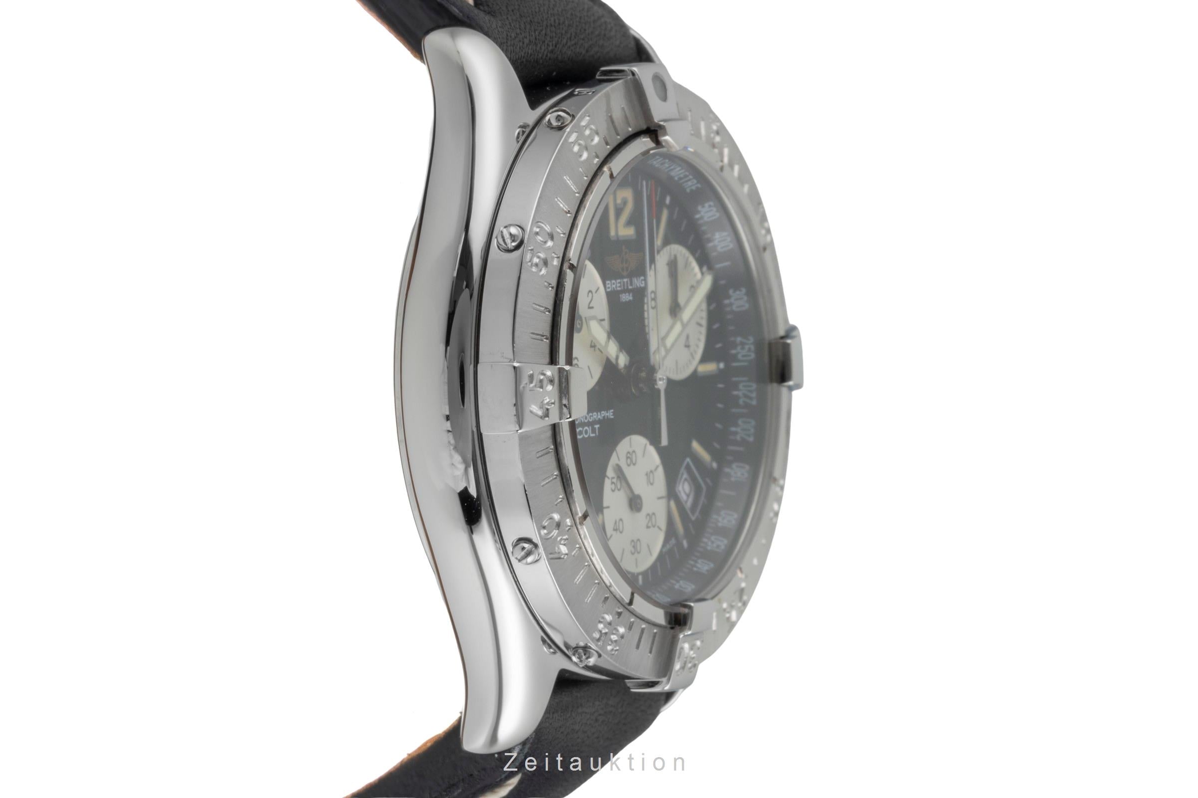 Breitling Colt Chronograph Black Dial Edelstahl Herrenuhr Ref. A53035 Klassiker [2506686]