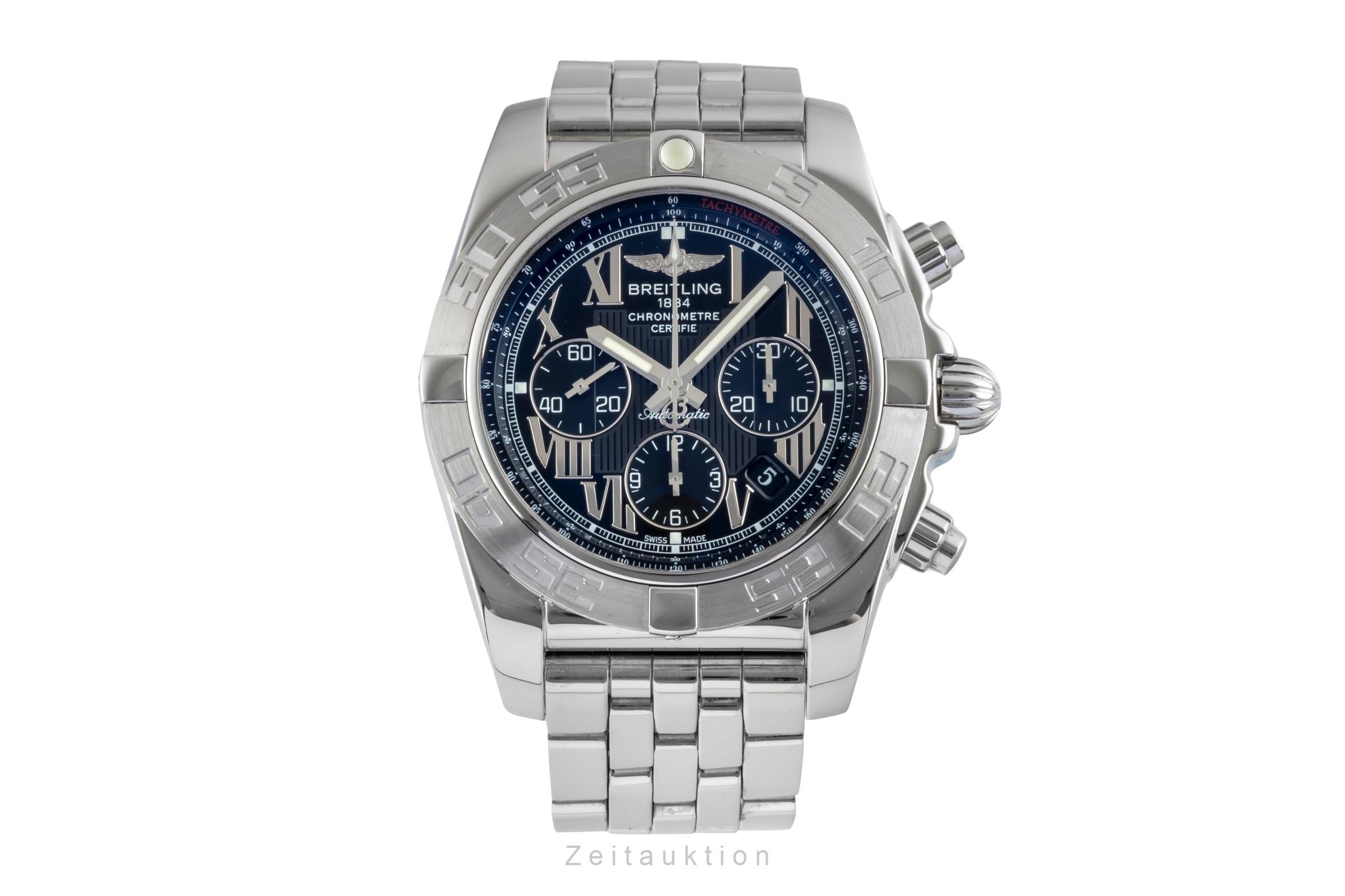 Breitling Chronomat 44 Chronograph Black Dial Edelstahl Automatik Ref. AB0110  [2506694]