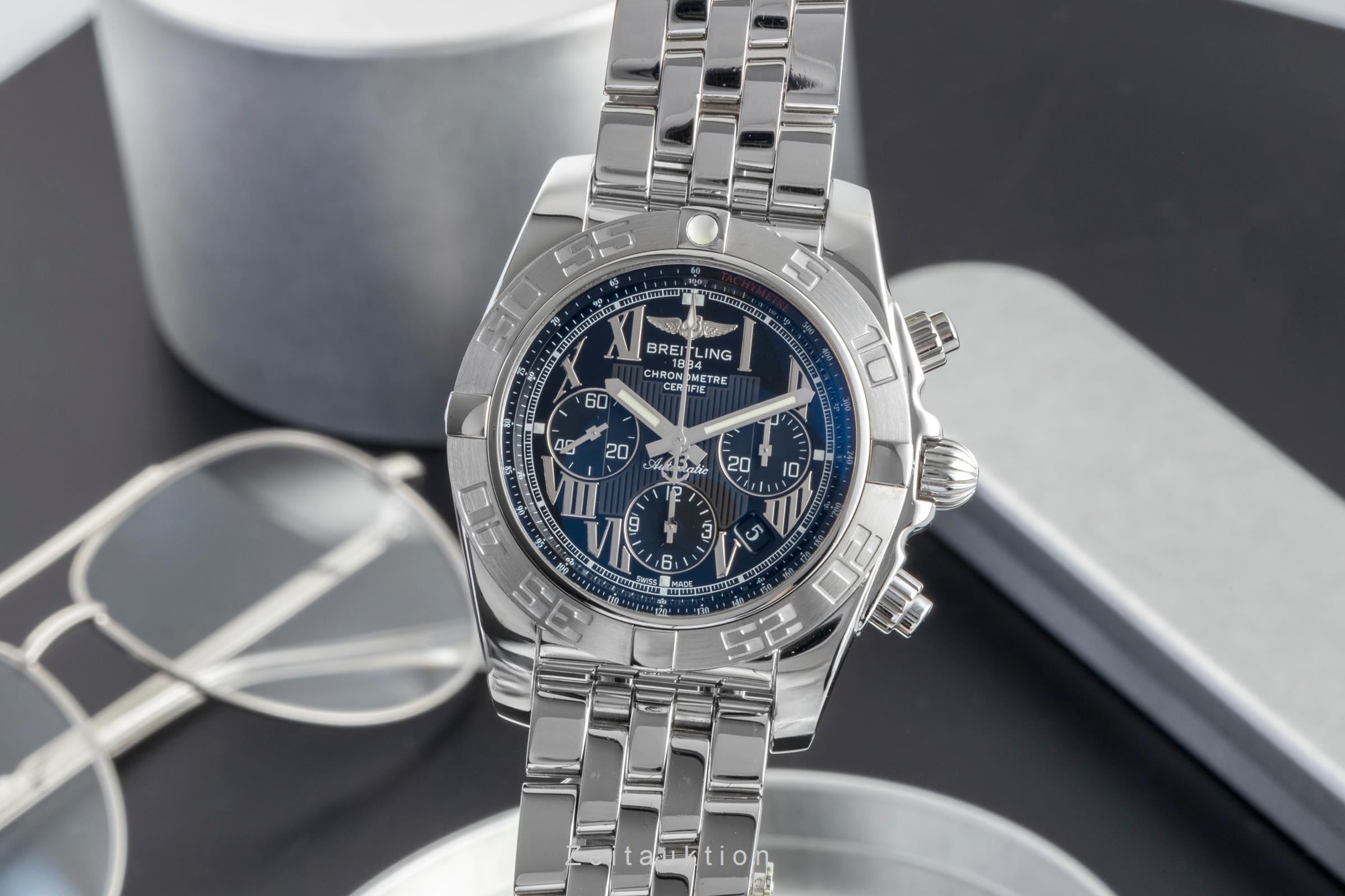 Breitling Chronomat 44 Chronograph Black Dial Edelstahl Automatik Ref. AB0110  [2506694]