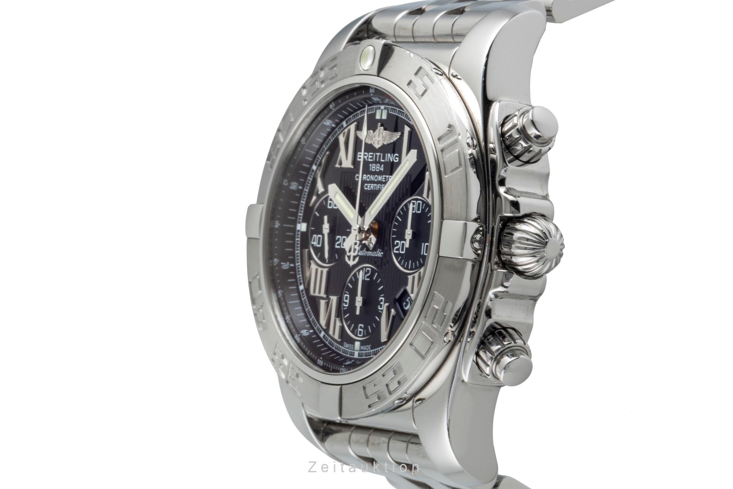 Breitling Chronomat 44 Chronograph Black Dial Edelstahl Automatik Ref. AB0110  [2506694]