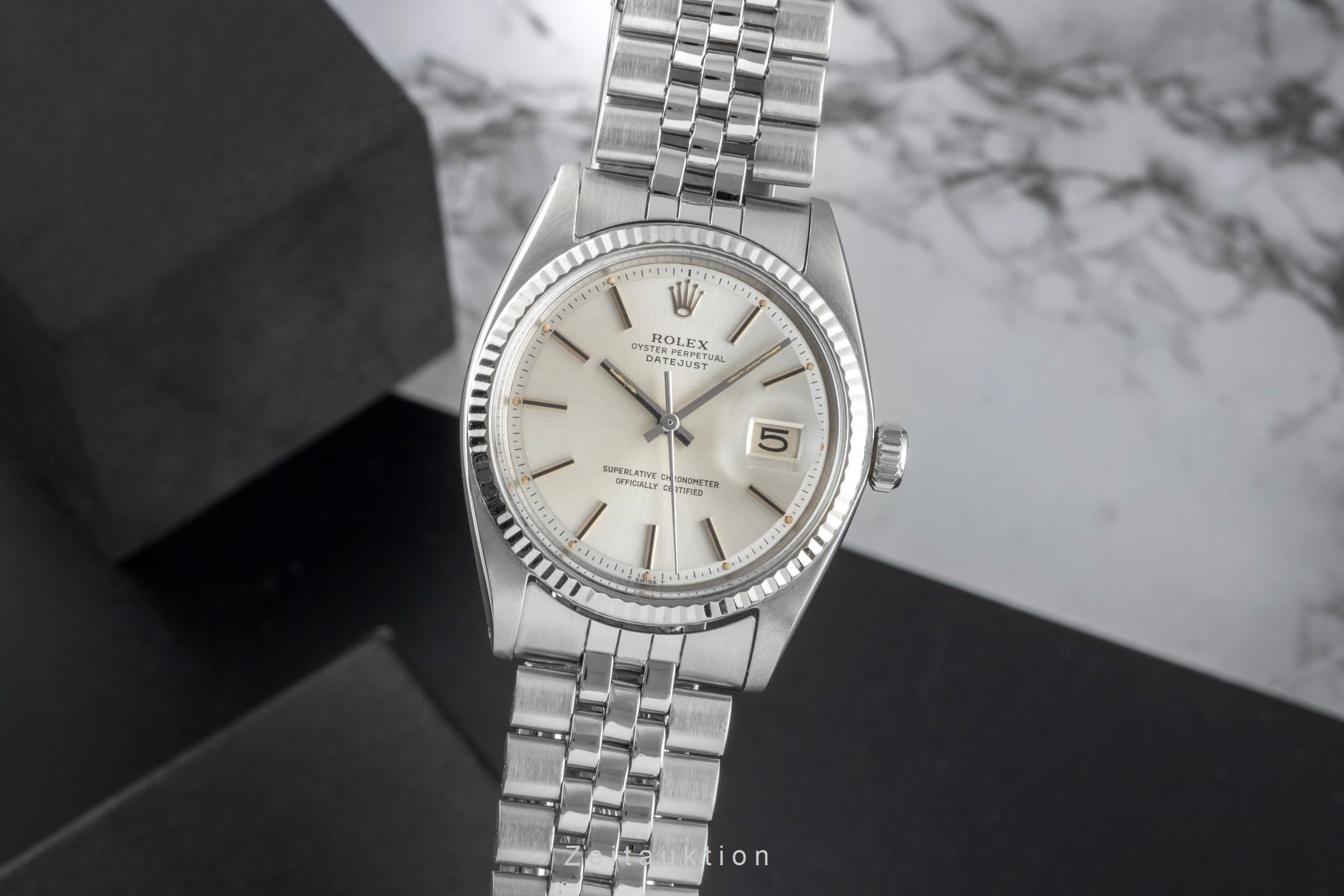 Rolex Datejust steel / white gold automatic men's watch 1601 Vintage  [2506697]