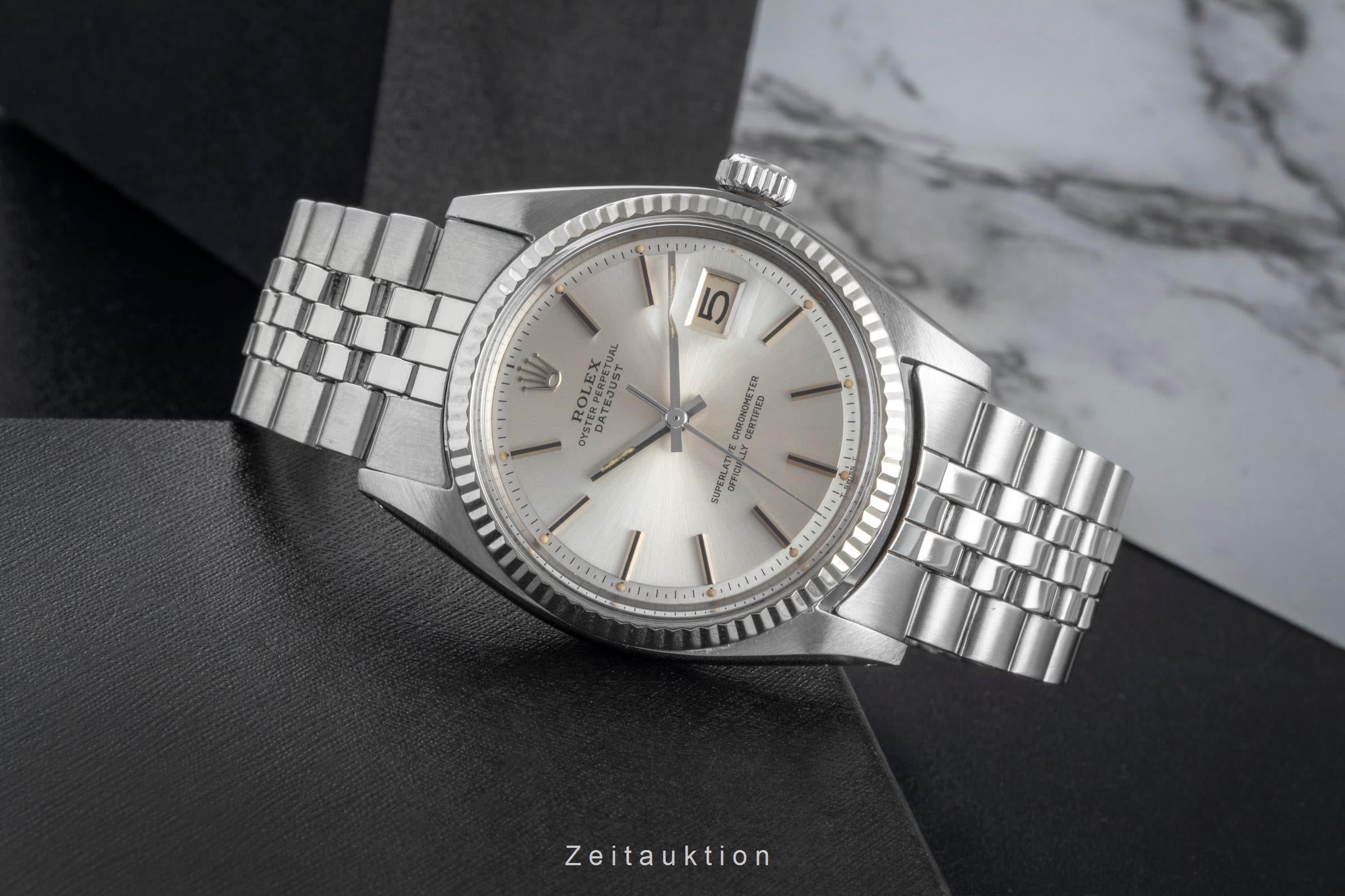 Rolex Datejust steel / white gold automatic men's watch 1601 Vintage  [2506697]