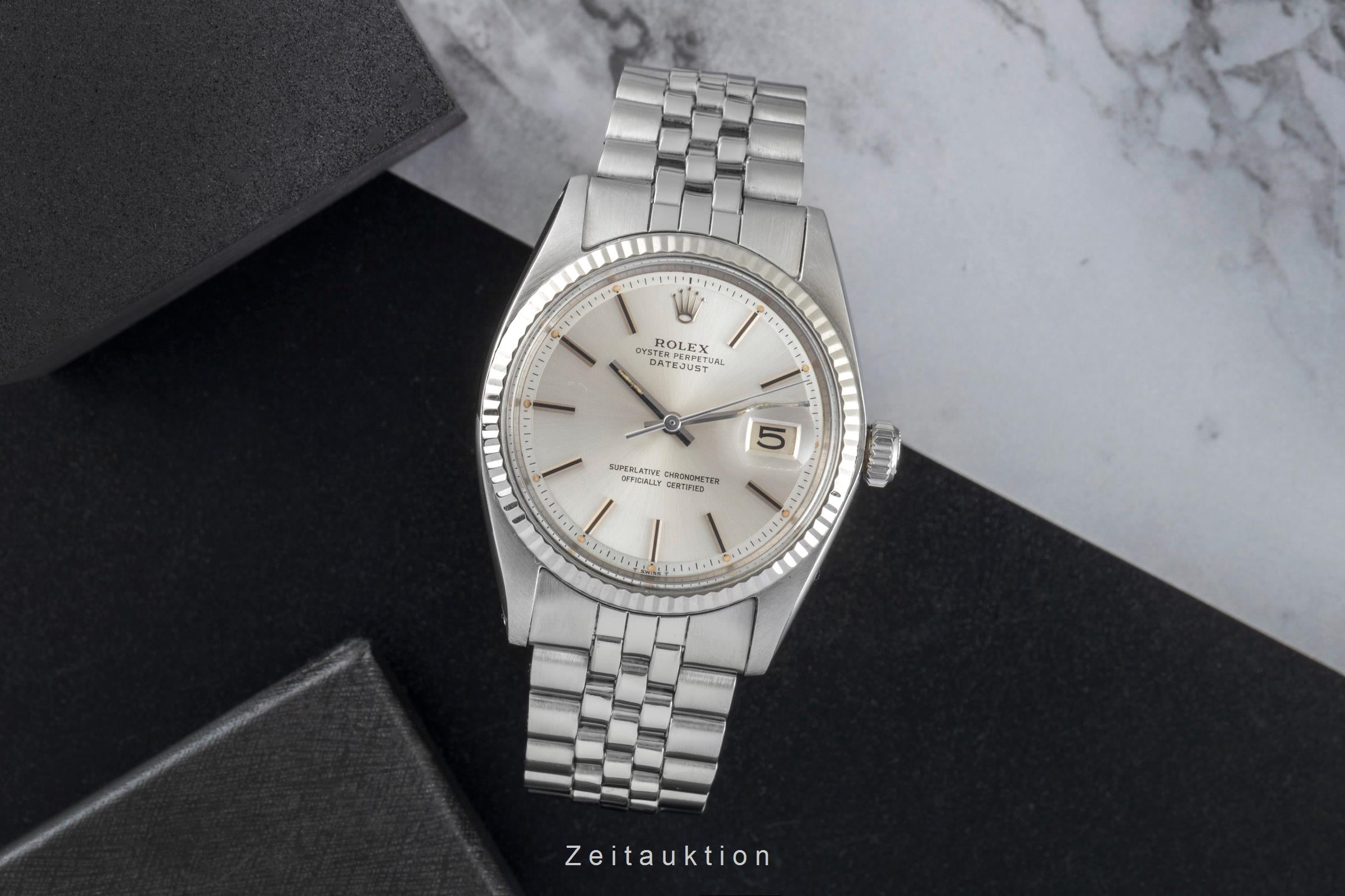 Rolex Datejust steel / white gold automatic men's watch 1601 Vintage  [2506697]