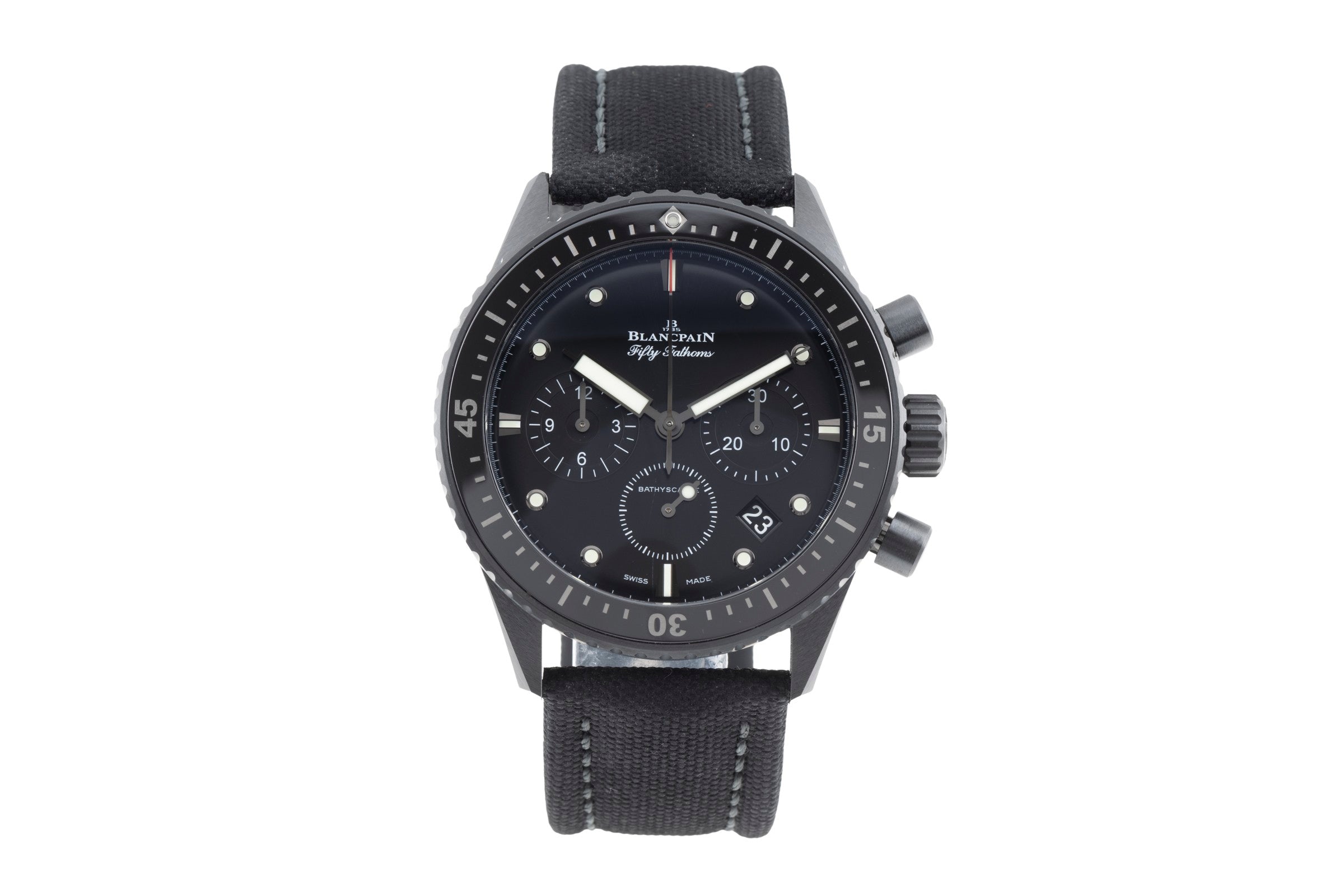 Blancpain Fifty Fathoms chronograph ceramic automatic men's watch 5200-0130-B52A	 LP: 19750EUR  [2506698]