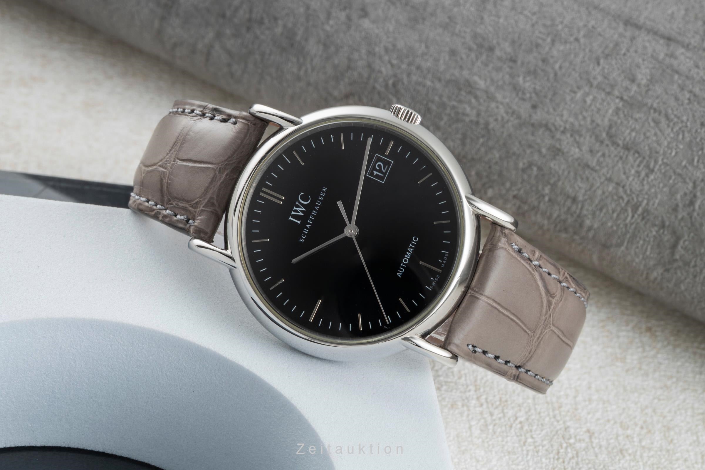 IWC Schaffhausen Portofino Automatik Datum Edelstahl Herrenuhr Ref. IW353304  [2506701]