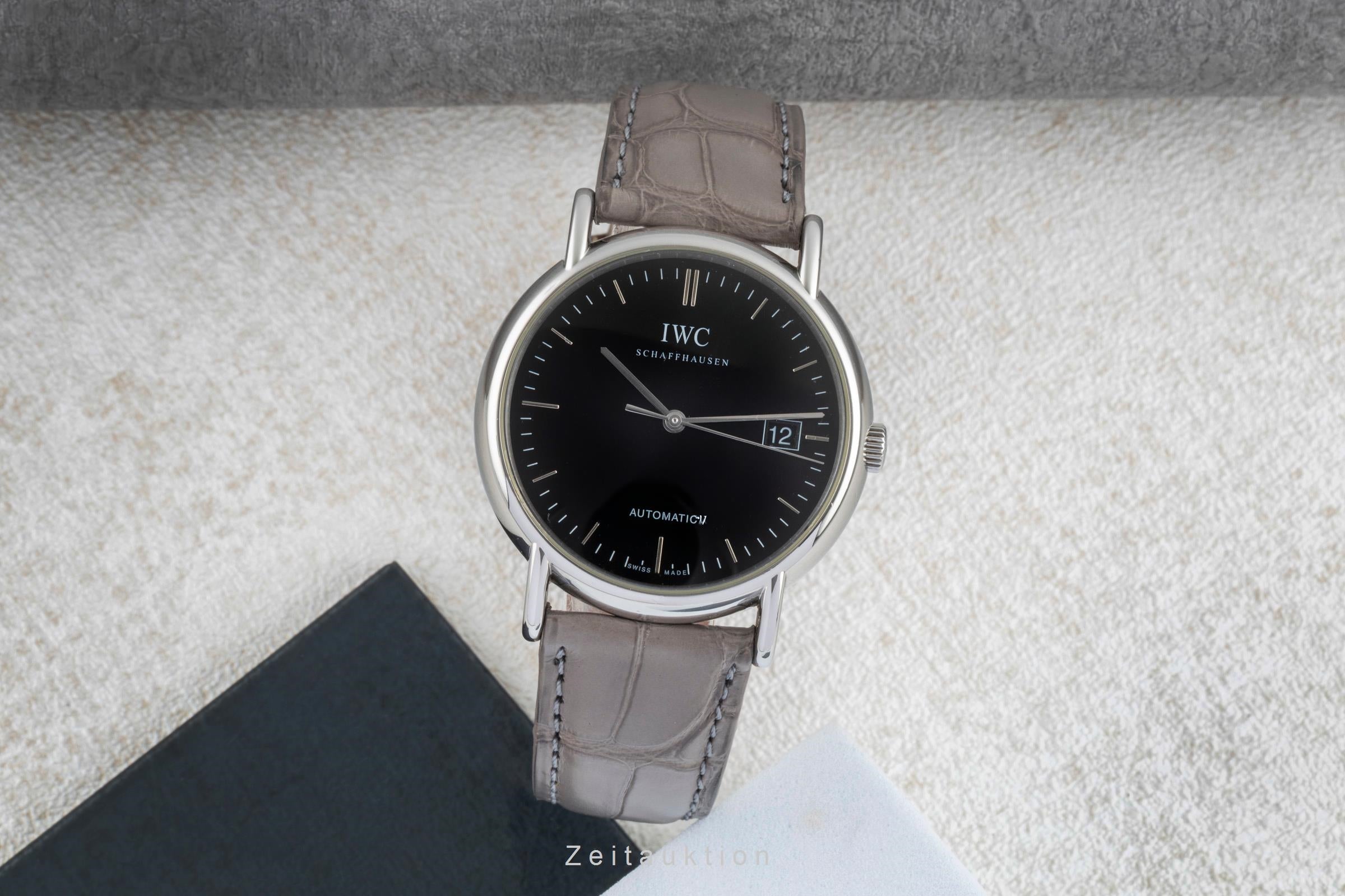 IWC Schaffhausen Portofino Automatik Datum Edelstahl Herrenuhr Ref. IW353304  [2506701]