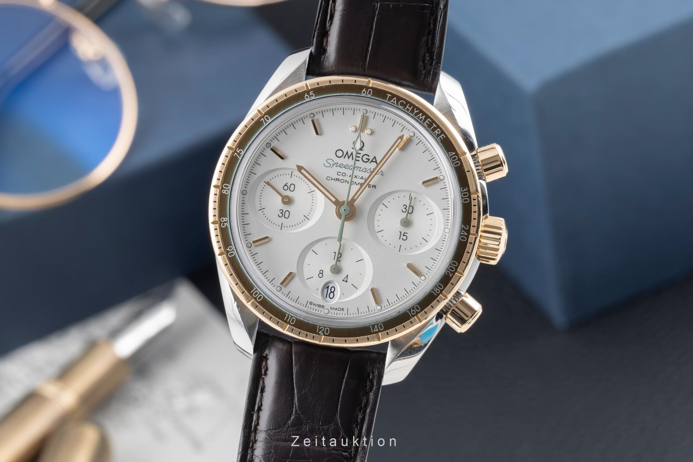 Omega Speedmaster 38 Chronograph Stahl / Gold Ref. 324.23.38.50.02.001  [2506702]