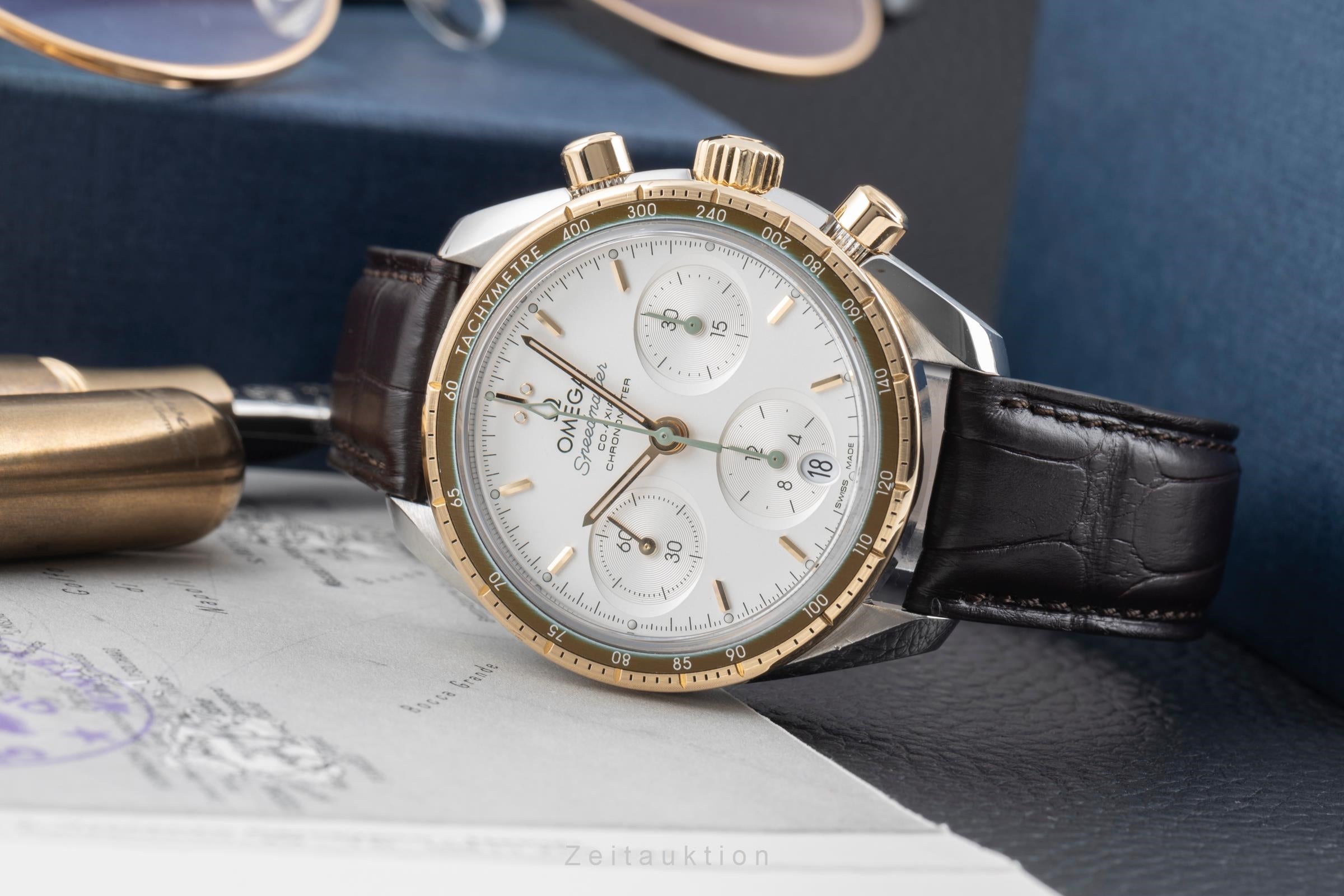 Omega Speedmaster cronografo acciaio / oro automatismo orologio da uomo 324.23.38.50.02.001  [2506702]