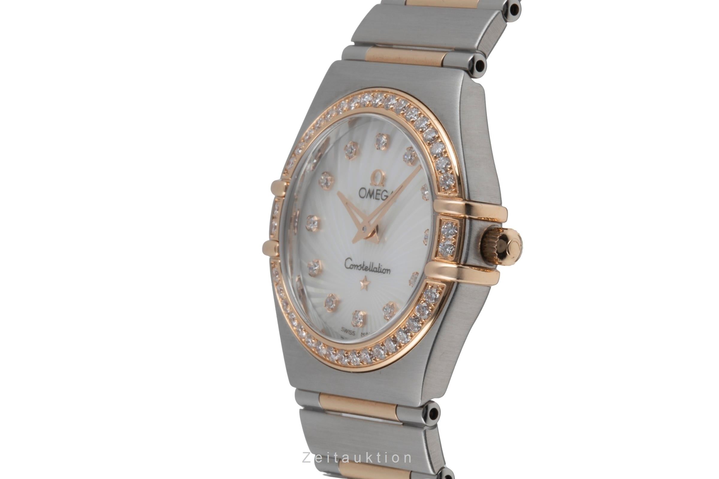 Omega Constellation acciaio / oro quarzo orologio da donna 111.25.26.60.55.001 LP: 9900EUR  [2506703]