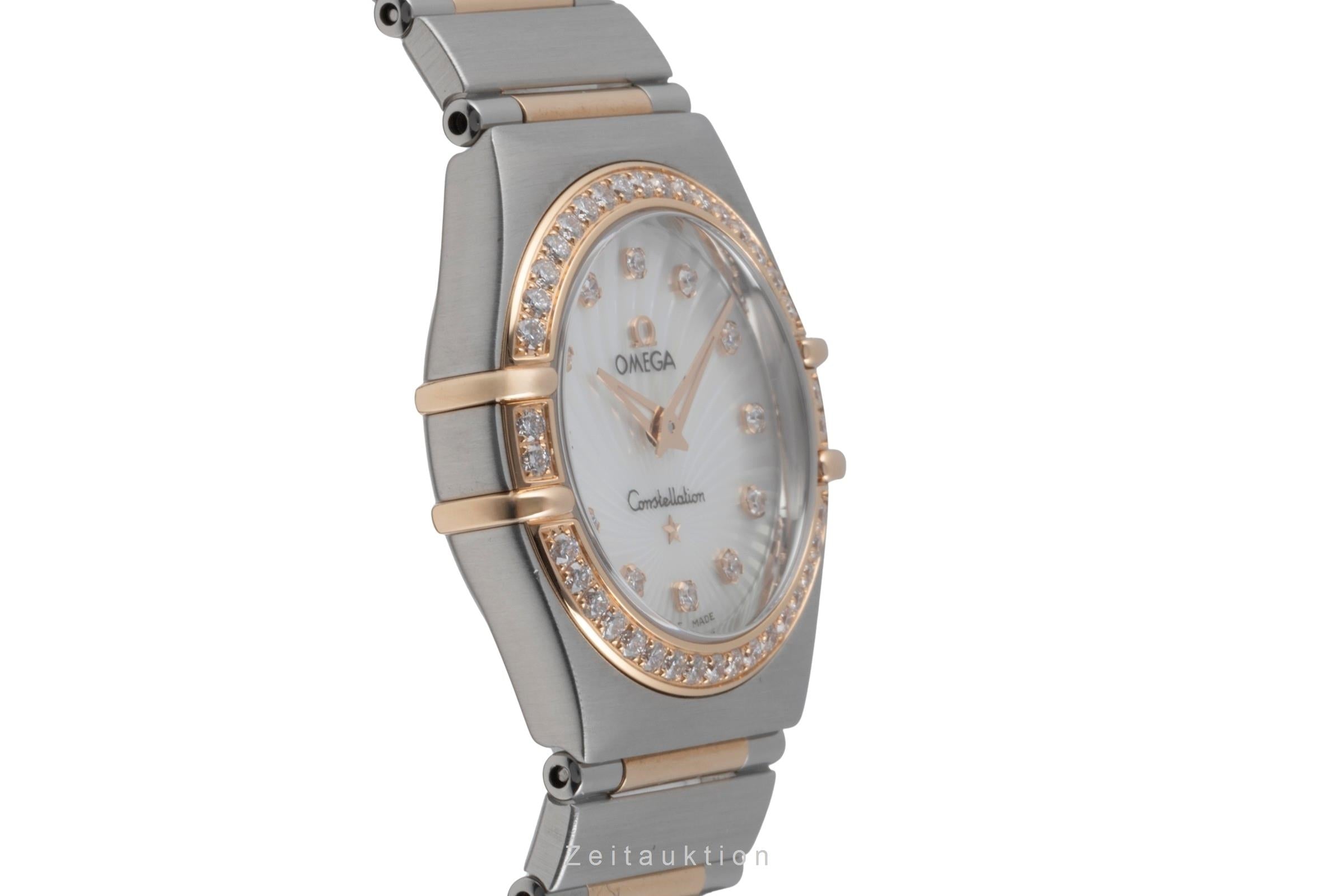 Omega Constellation acciaio / oro quarzo orologio da donna 111.25.26.60.55.001 LP: 9900EUR  [2506703]