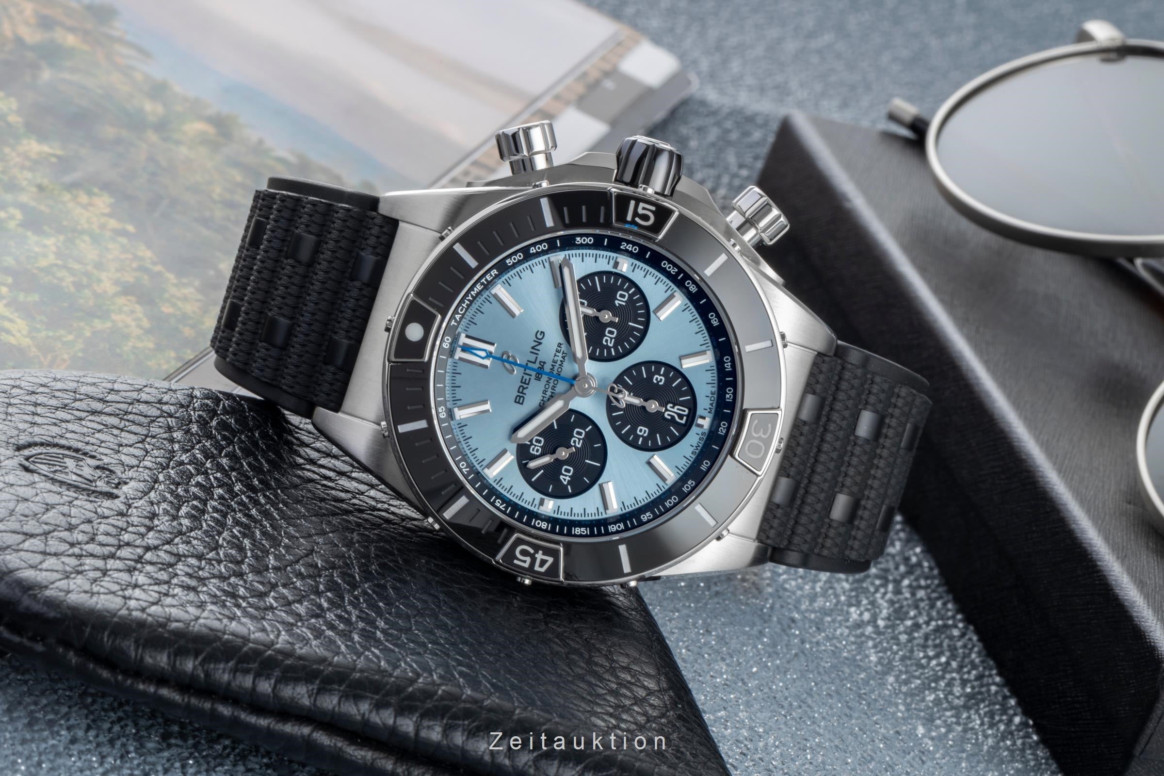 Breitling Chronomat cronografo acciaio / platino  automatismo orologio da uomo PB0136251C1S1 LP: 12650EUR  [2506709]