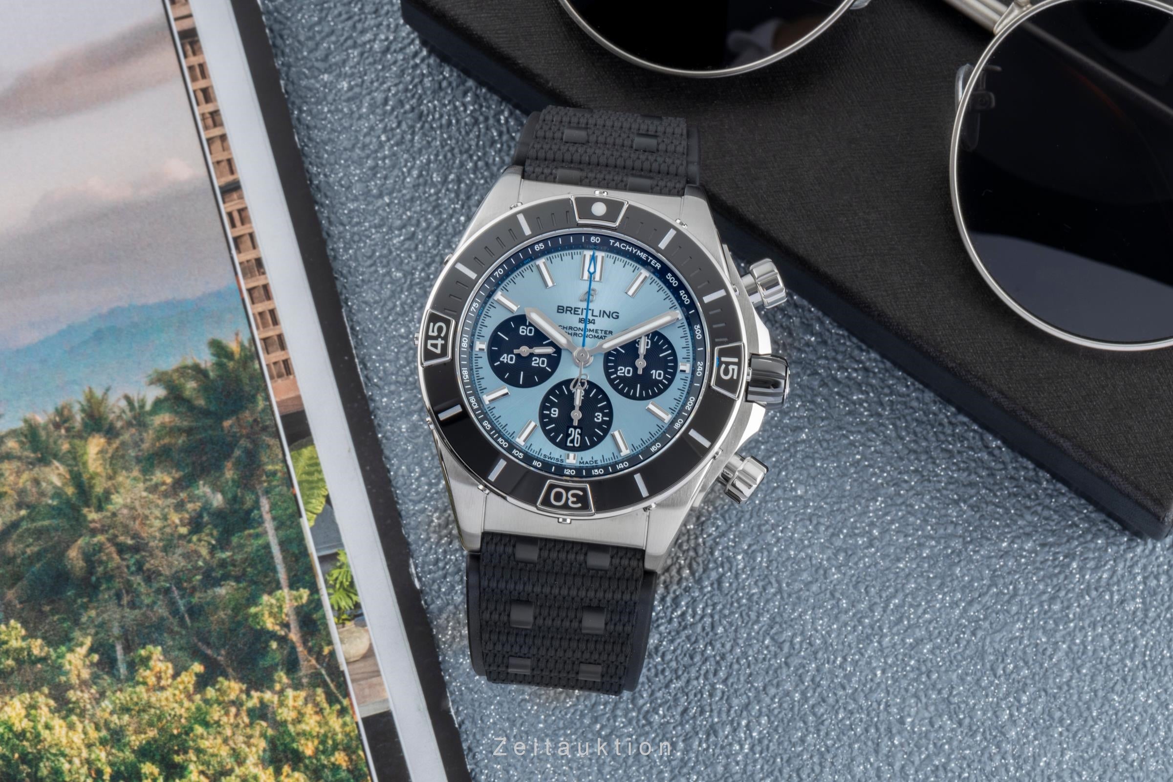 Breitling Chronomat cronografo acciaio / platino  automatismo orologio da uomo PB0136251C1S1 LP: 12650EUR  [2506709]