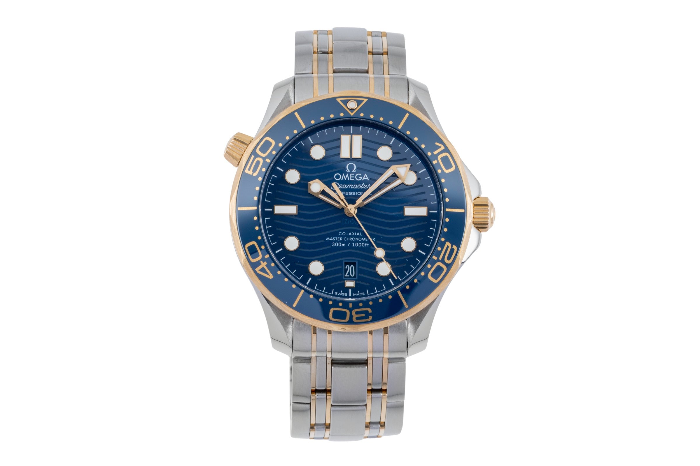 Omega Seamaster acier / or  automatique montre pour hommes 210.20.42.20.03.001 LP: 13800EUR  [2506725]