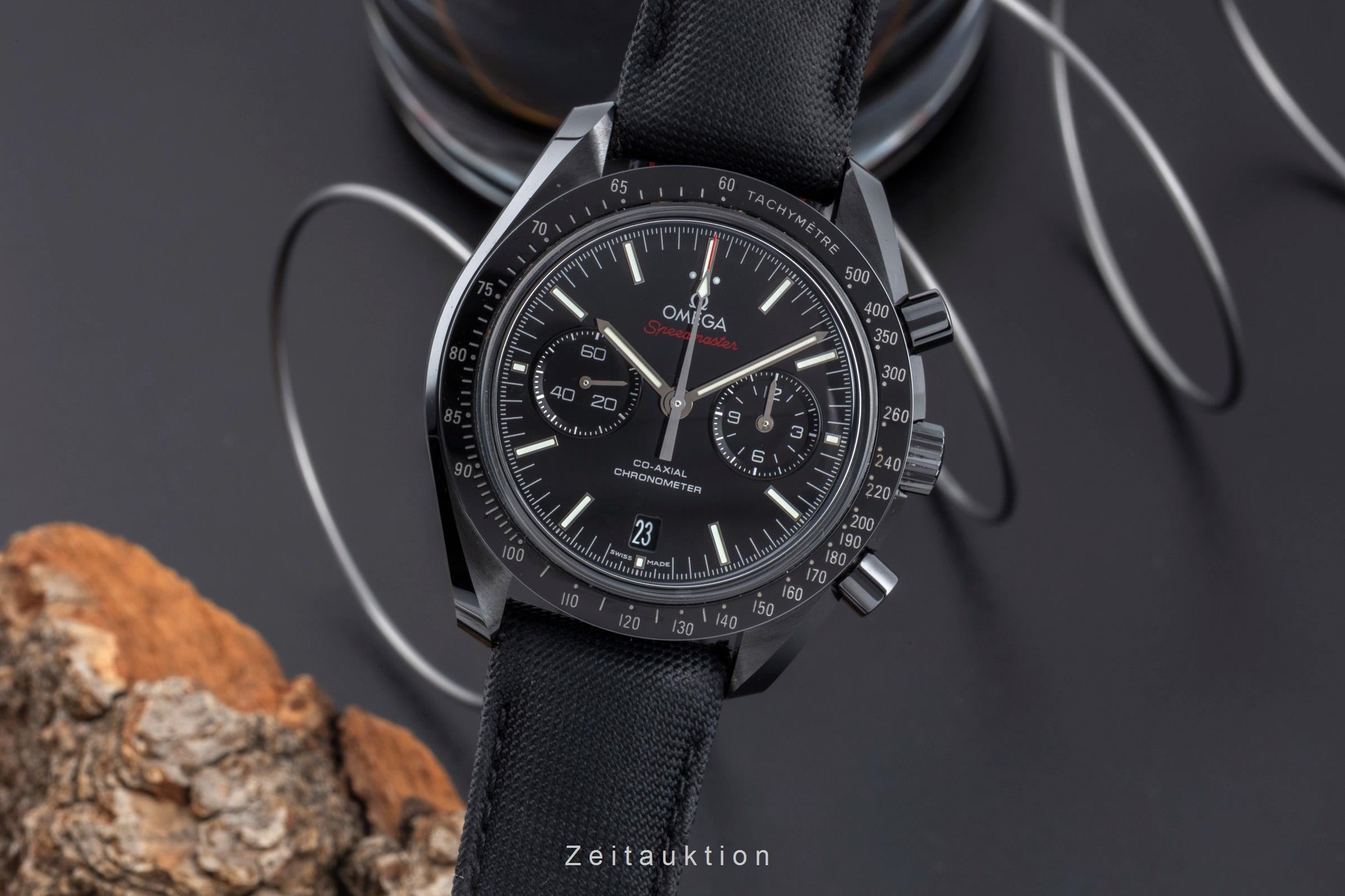 Omega Speedmaster Moonwatch chronograph ceramic automatic Kal